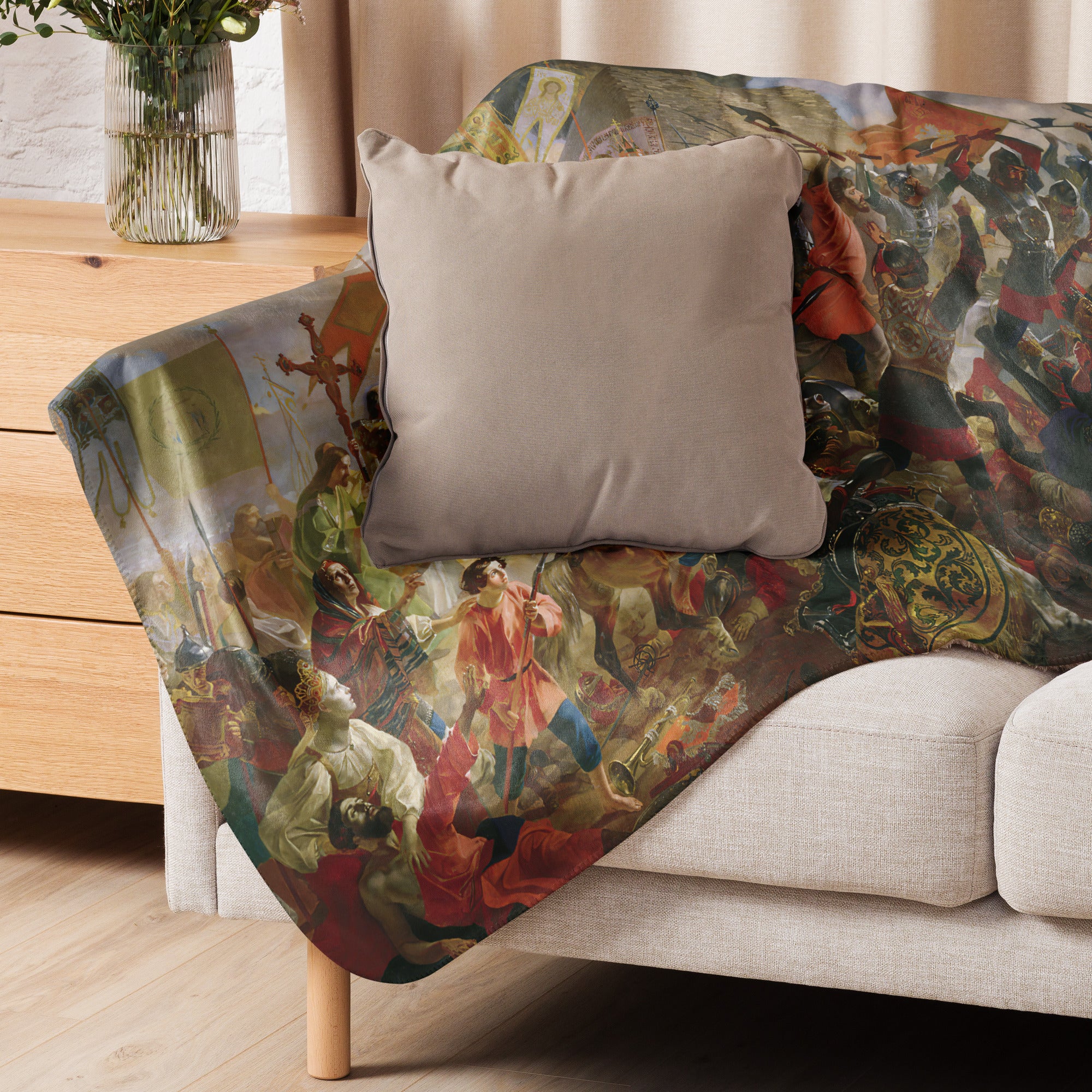 Sherpa blanket-Siege of Pskov by Polish King Stefan