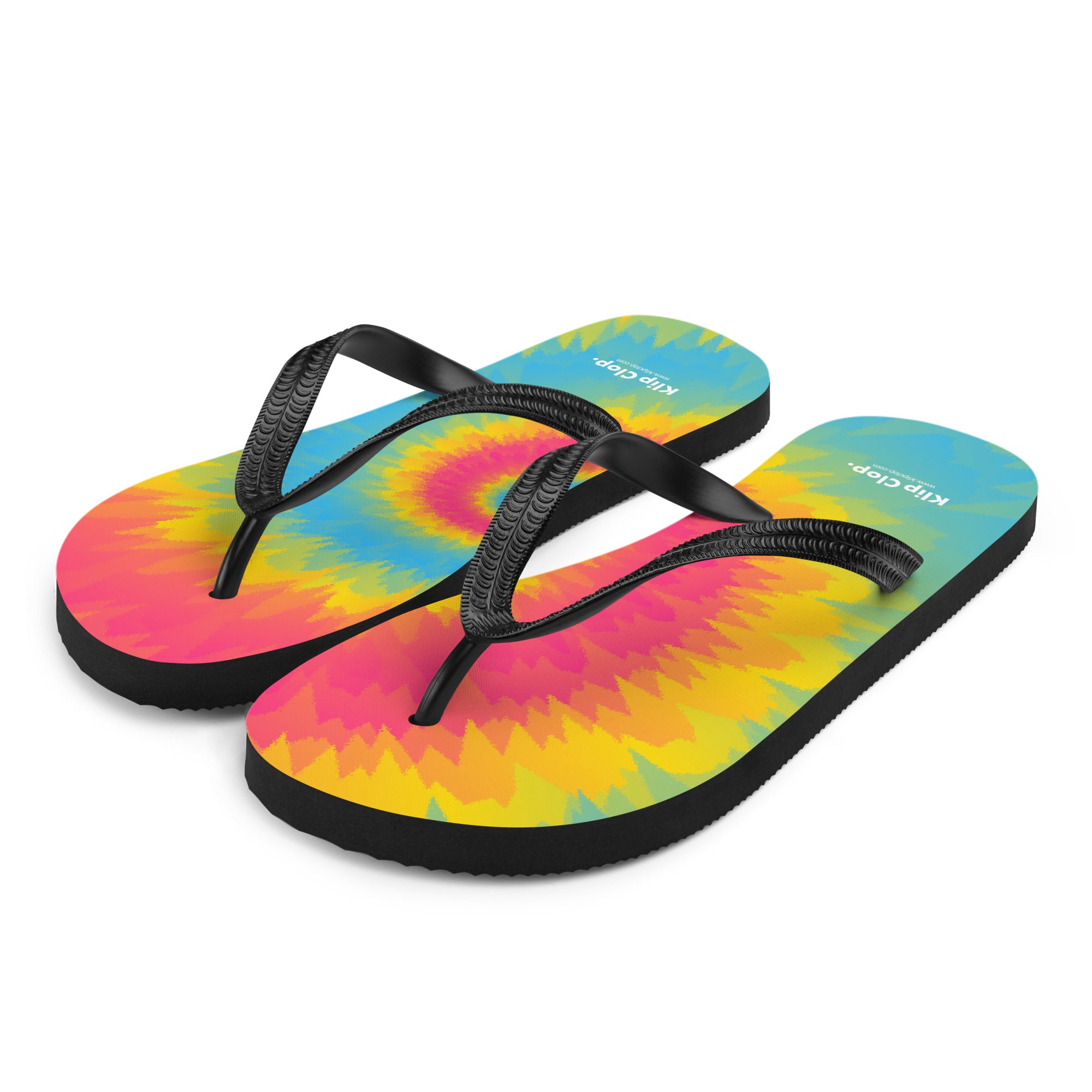 Flip-Flops-Tie Dye Spiral-Pansexual