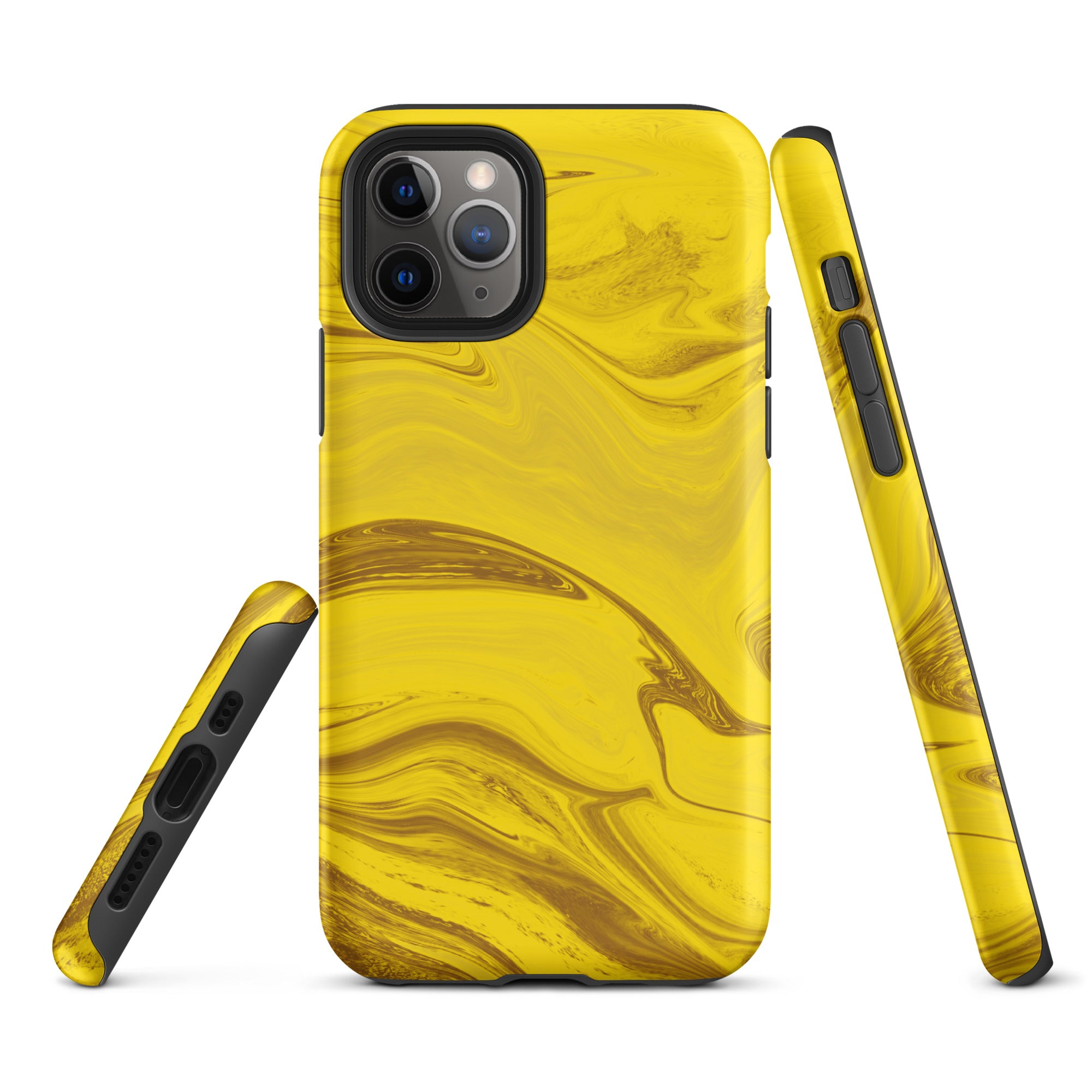 Tough Case for iPhone®- Liquid Gold Marble