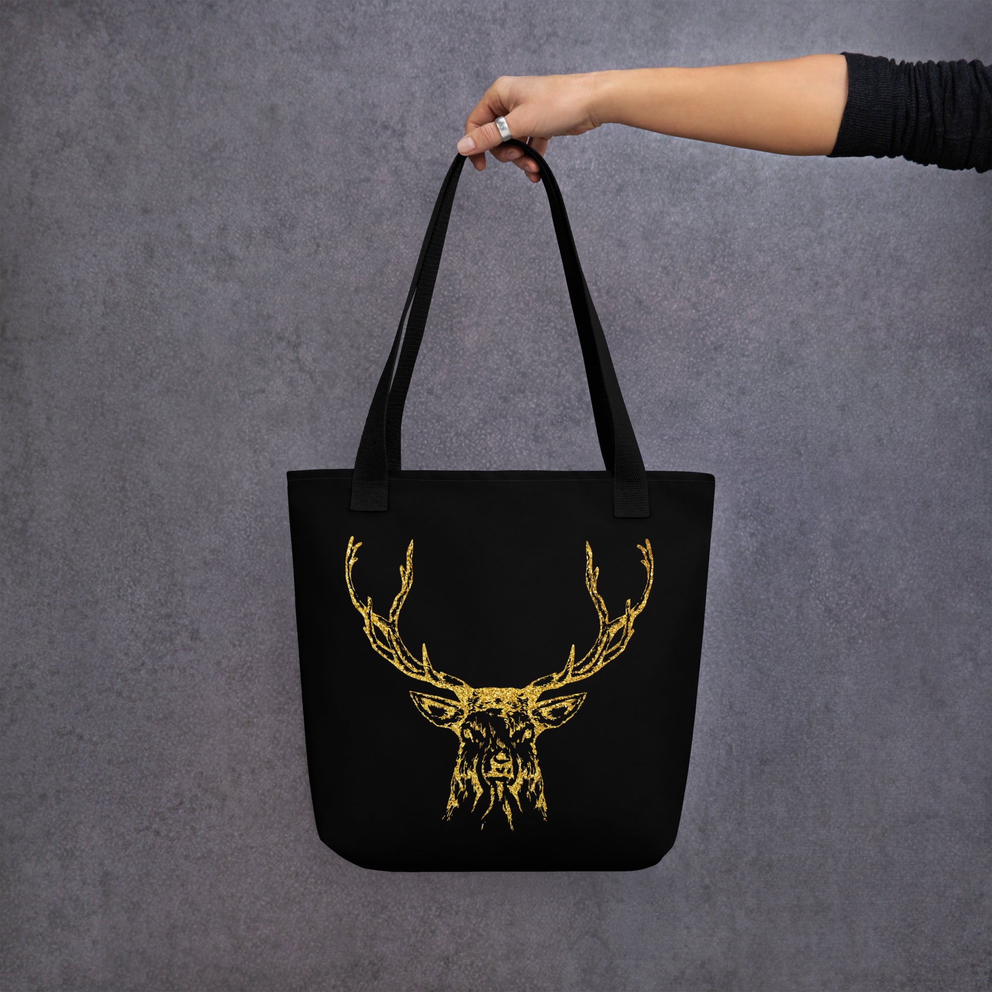 Tote bag- Antlers Black