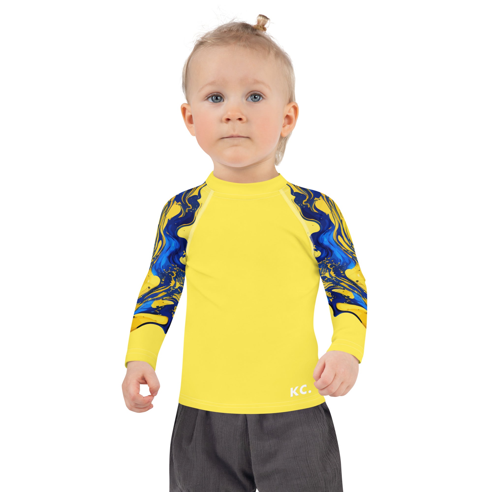 Kids Rash Guard-Ink Pattern III
