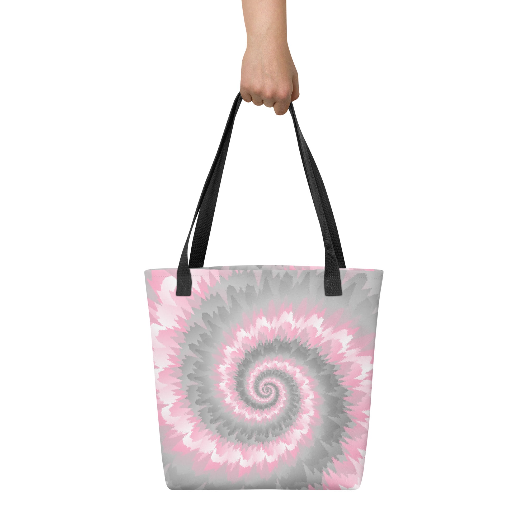 Tote bag-Tie Dye Spiral - Demigirl