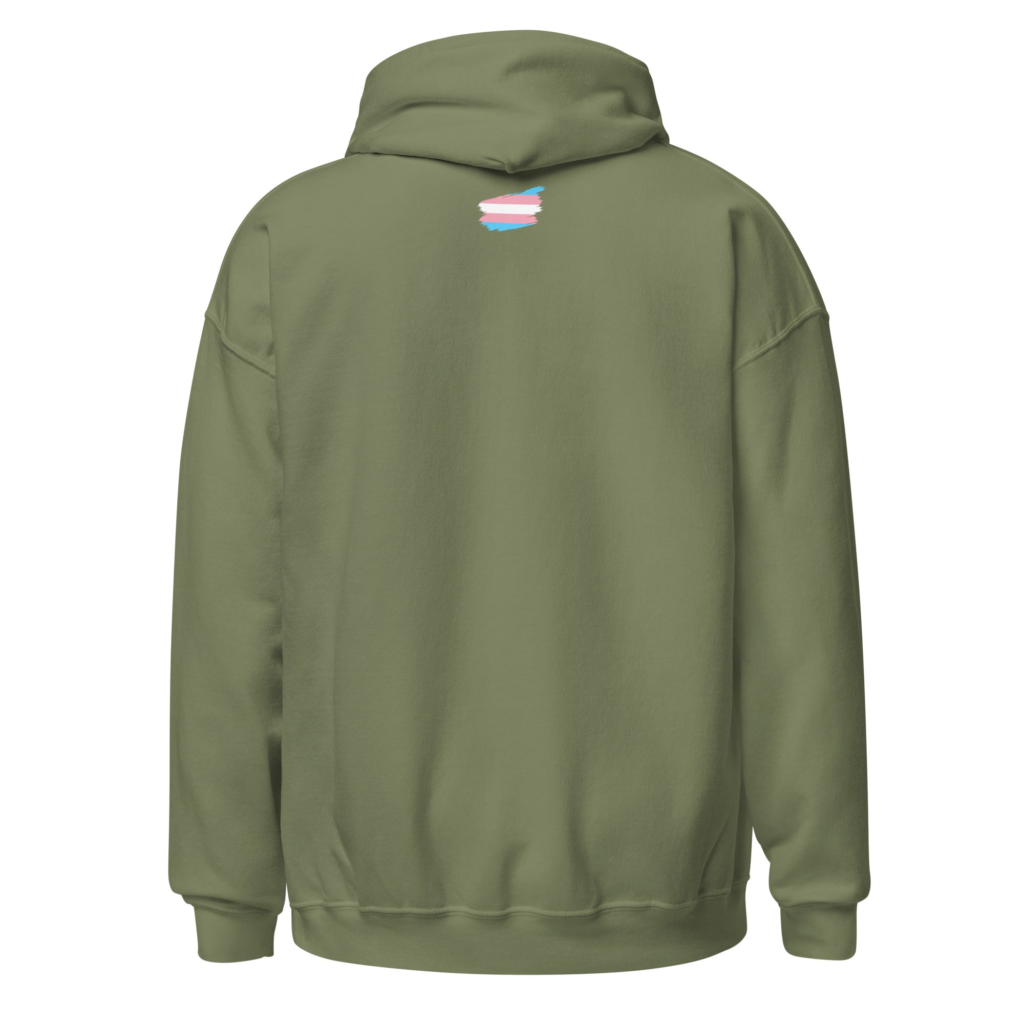 Unisex Hoodie-Transgender Grunge Flag