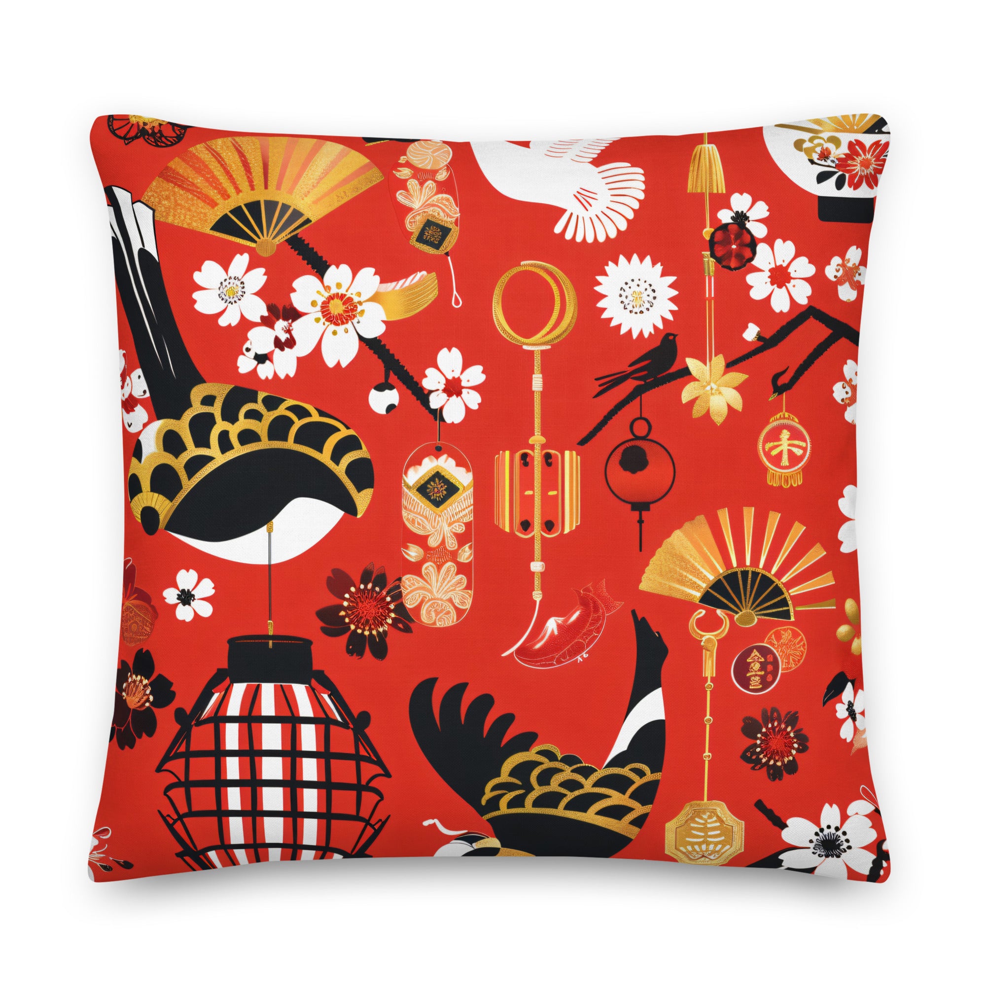 Premium Pillow-Traditional Japanese Arts VII