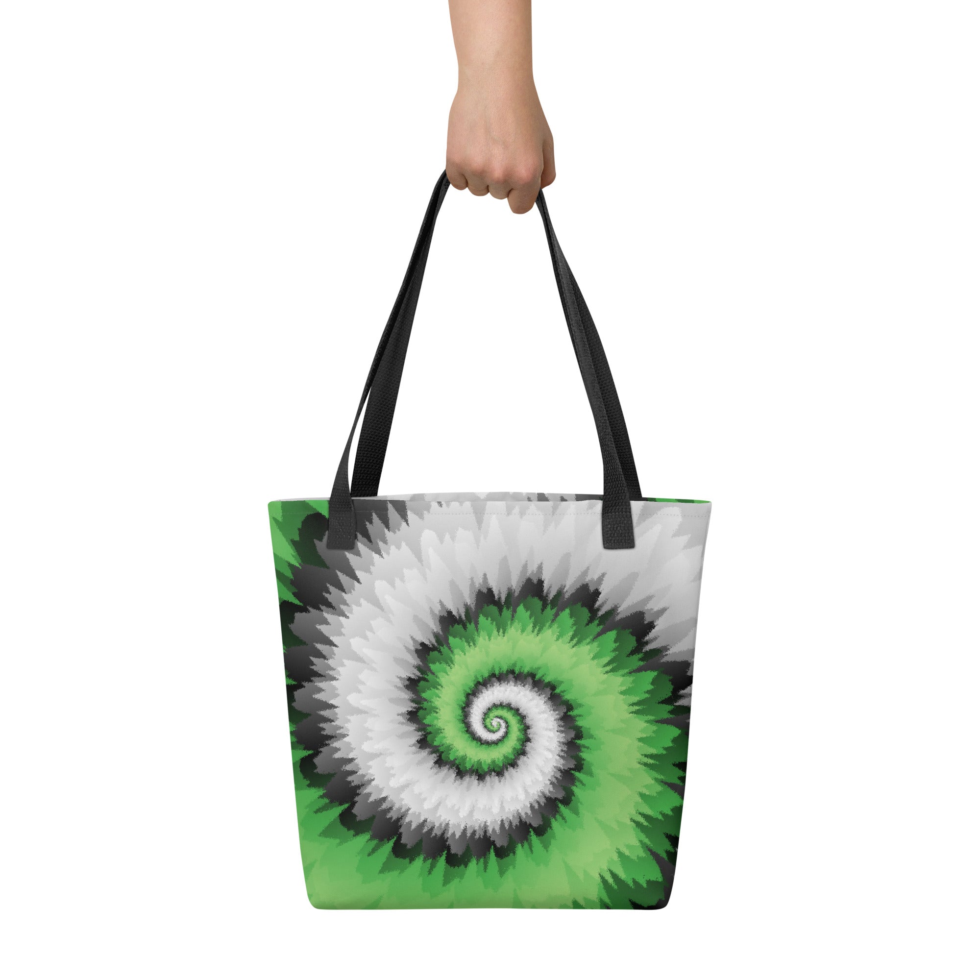 Tote bag-Tie Dye Spiral - Aromantic
