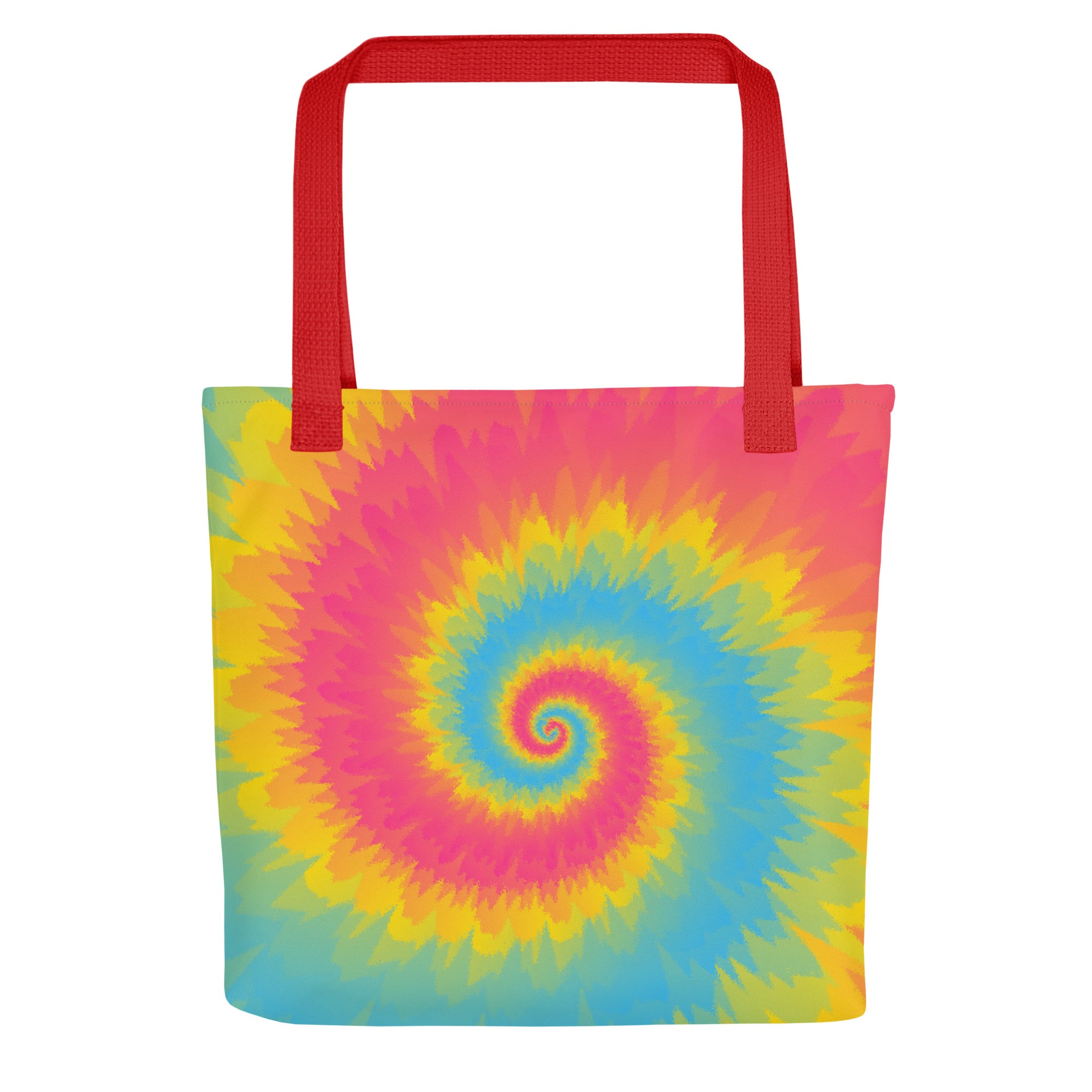 Tote bag-Tie Dye Spiral - Pansexual