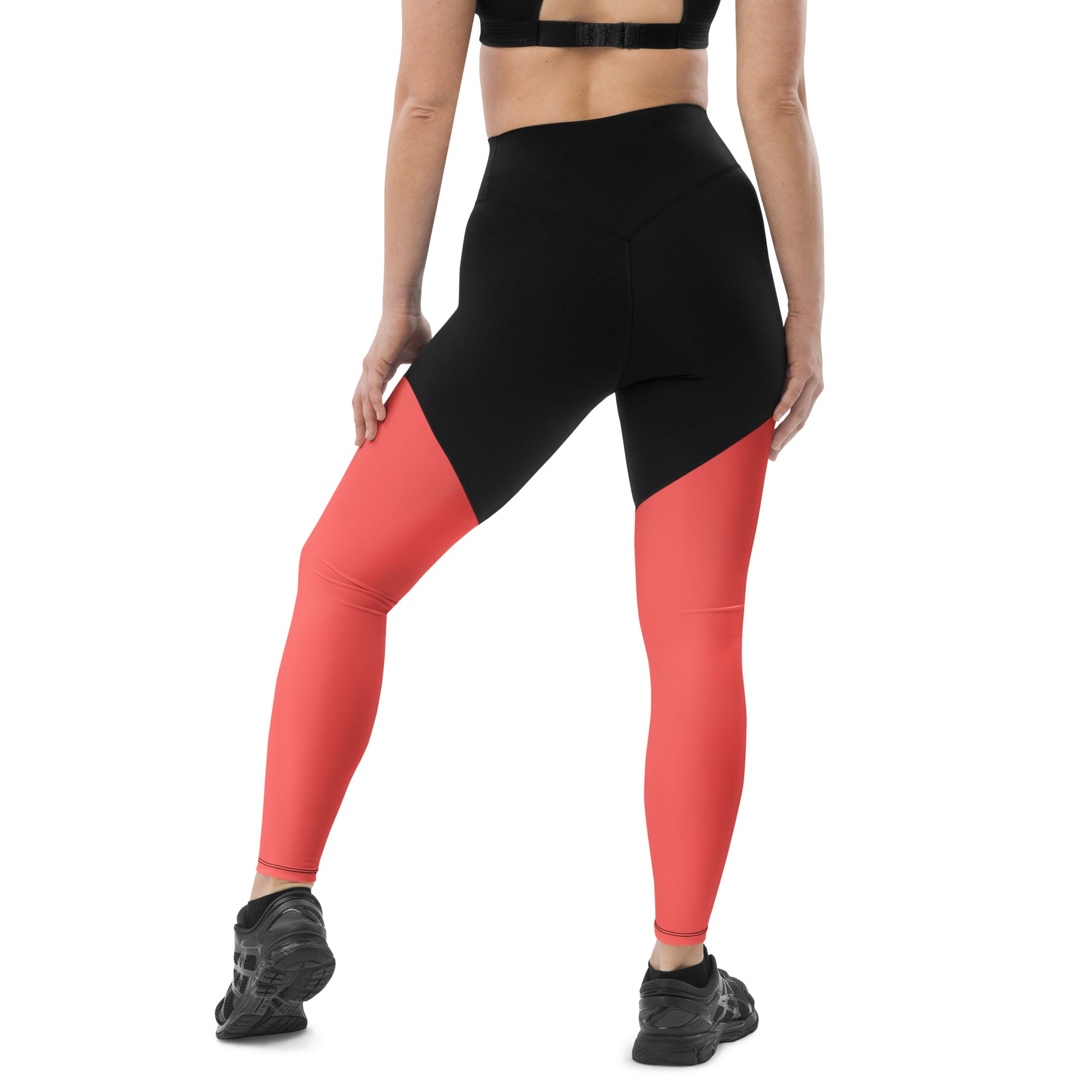 Sports Leggings- Coral