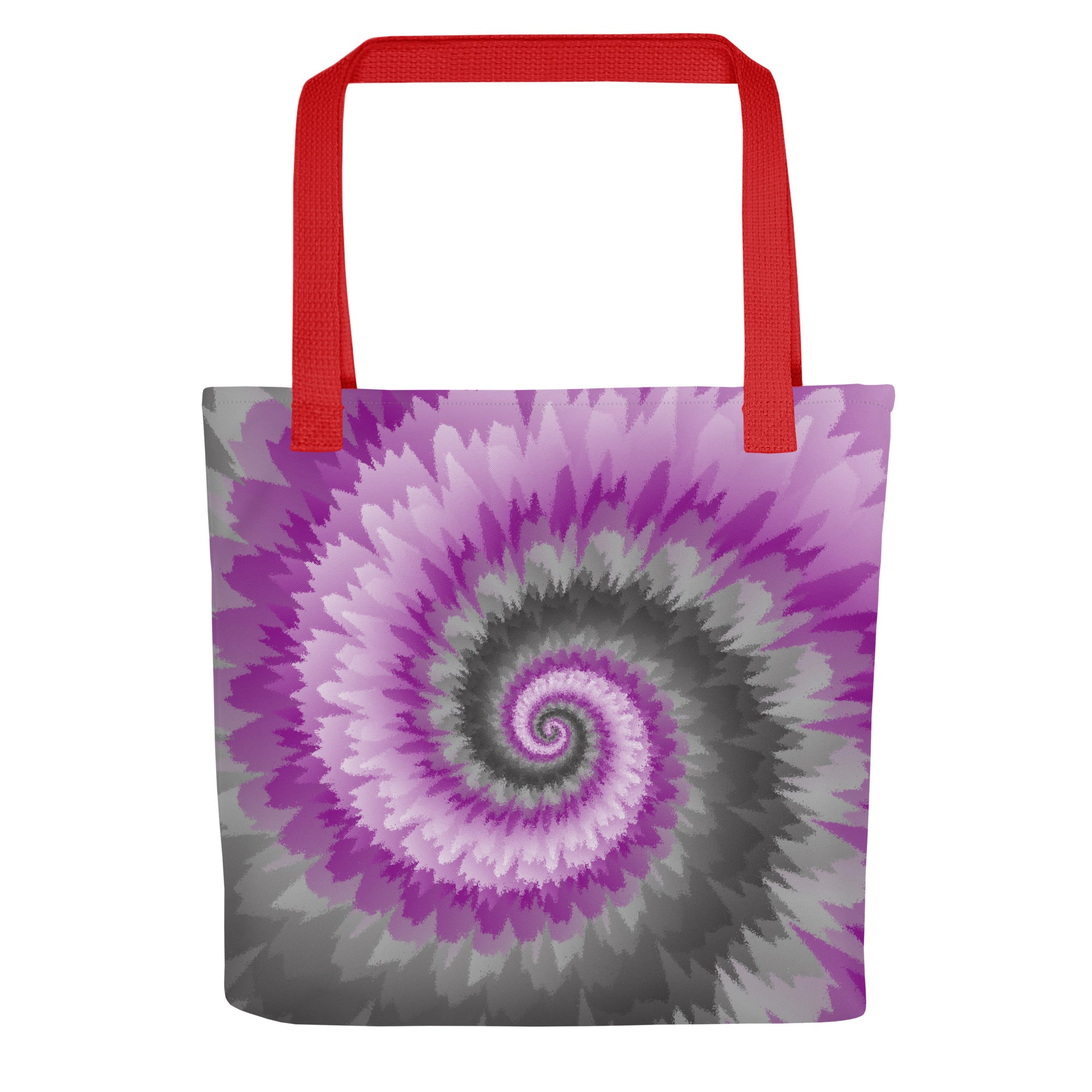Tote bag-Tie Dye Spiral - Demisexual
