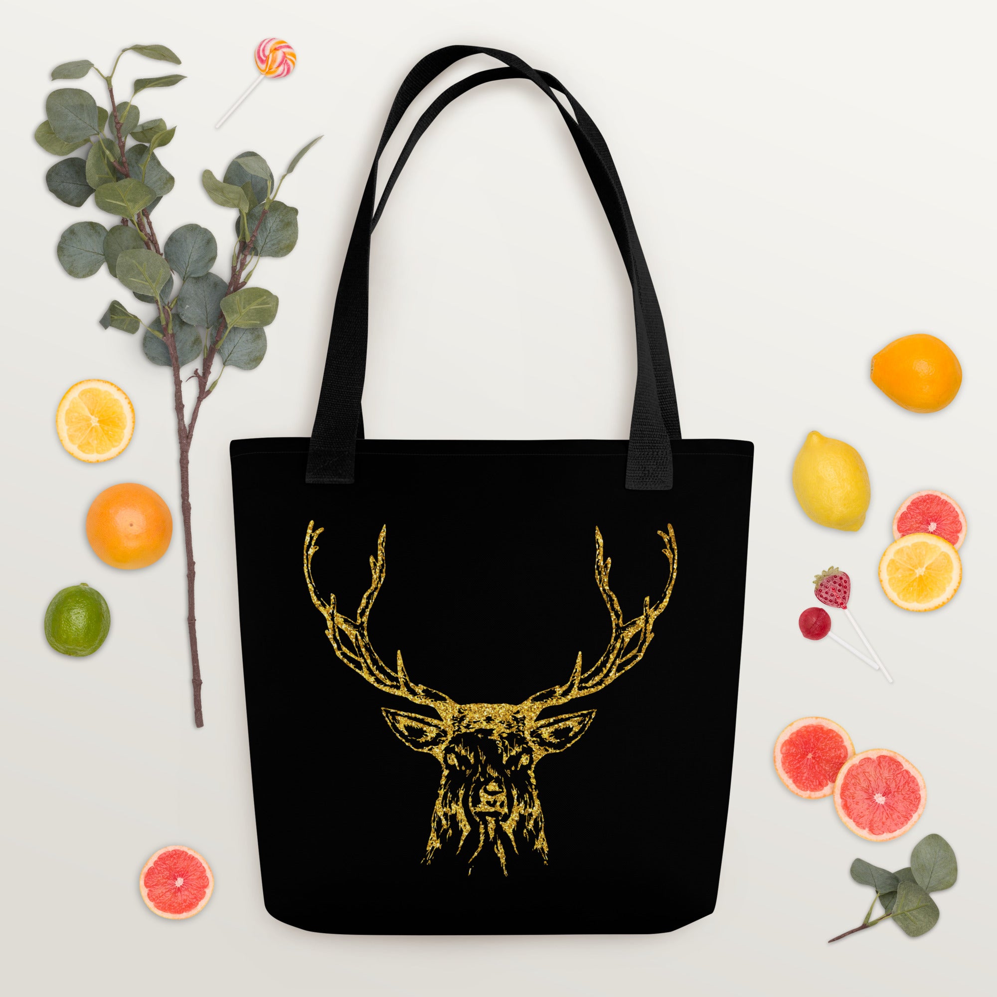 Tote bag- Antlers Black