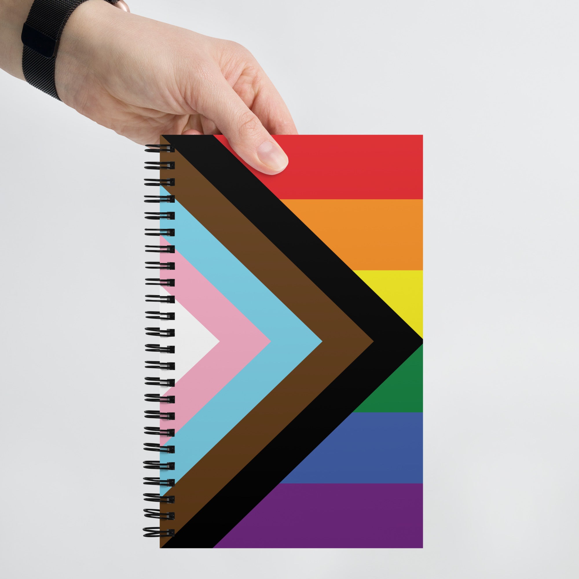 Spiral notebook- Progress Pride