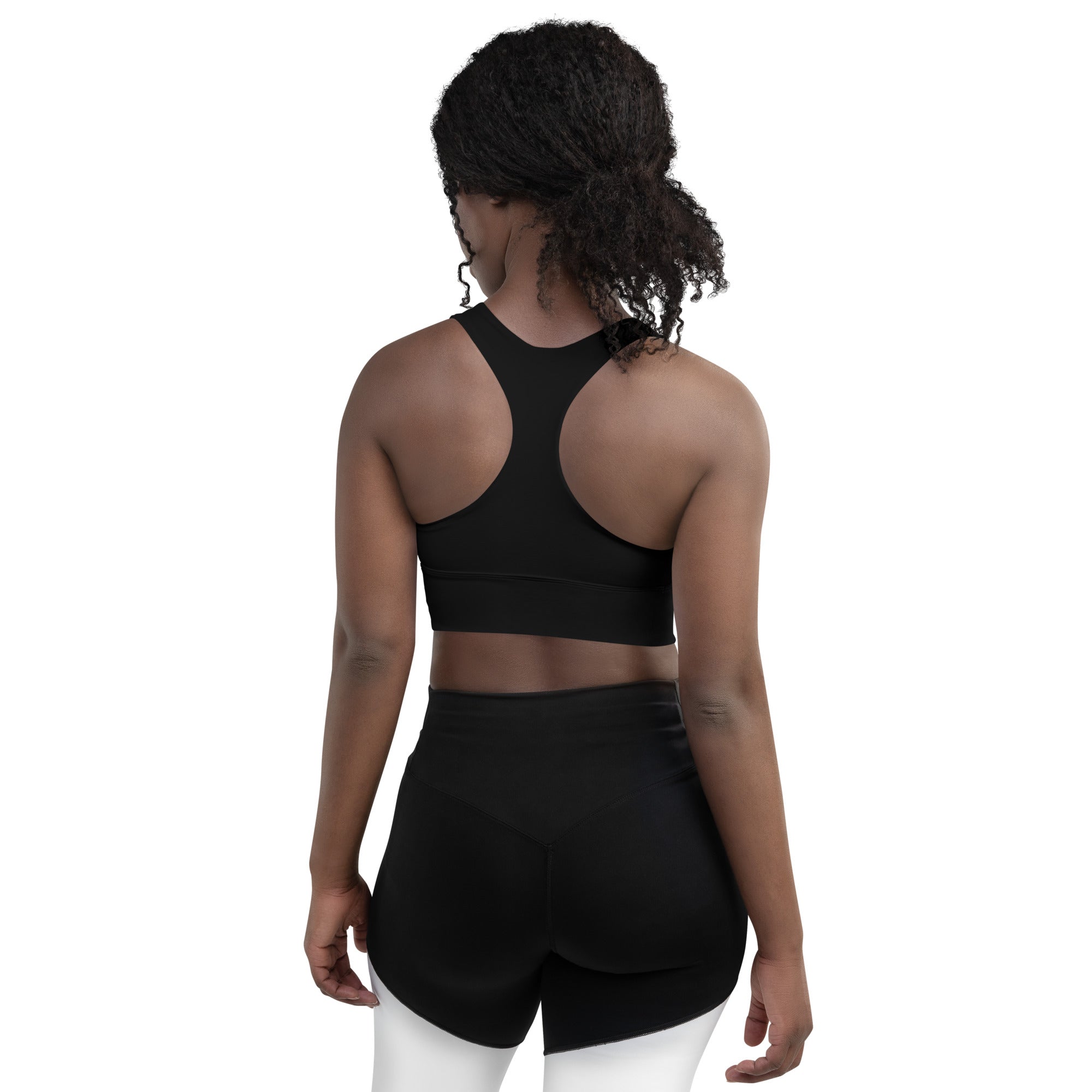 Longline sports bra- Black