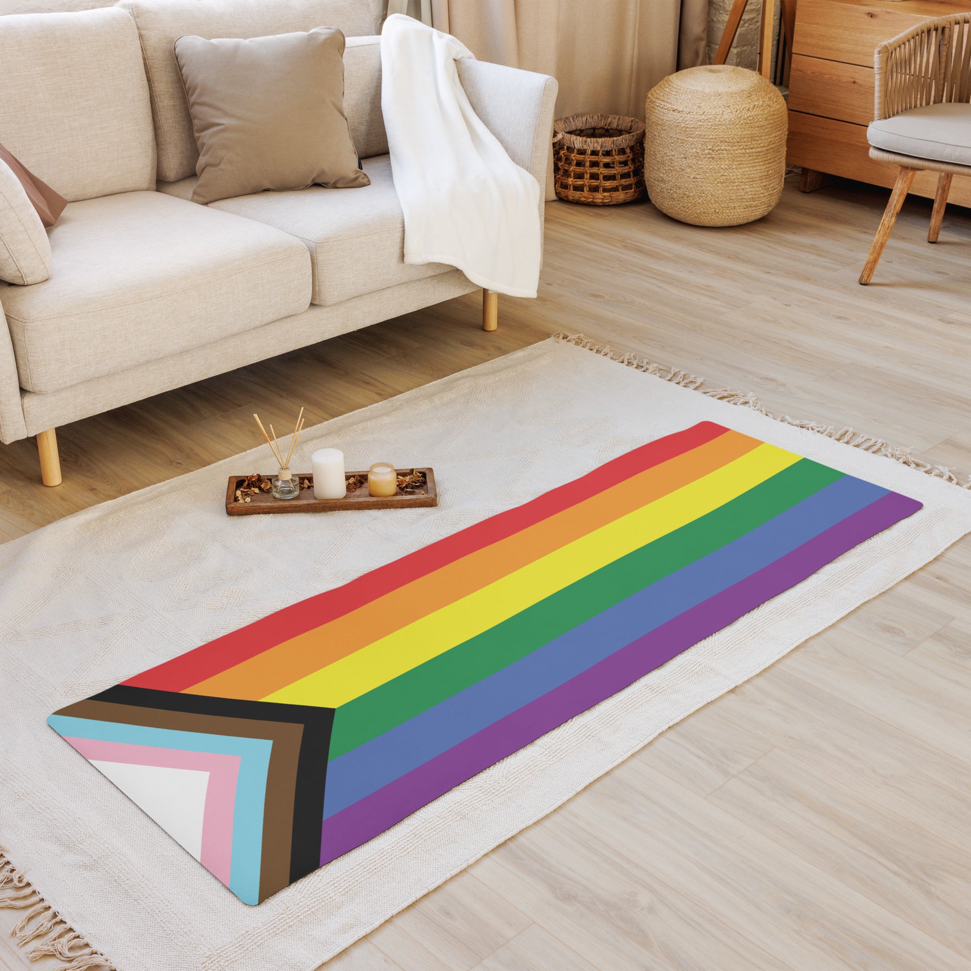 Yoga mat- Progress Pride
