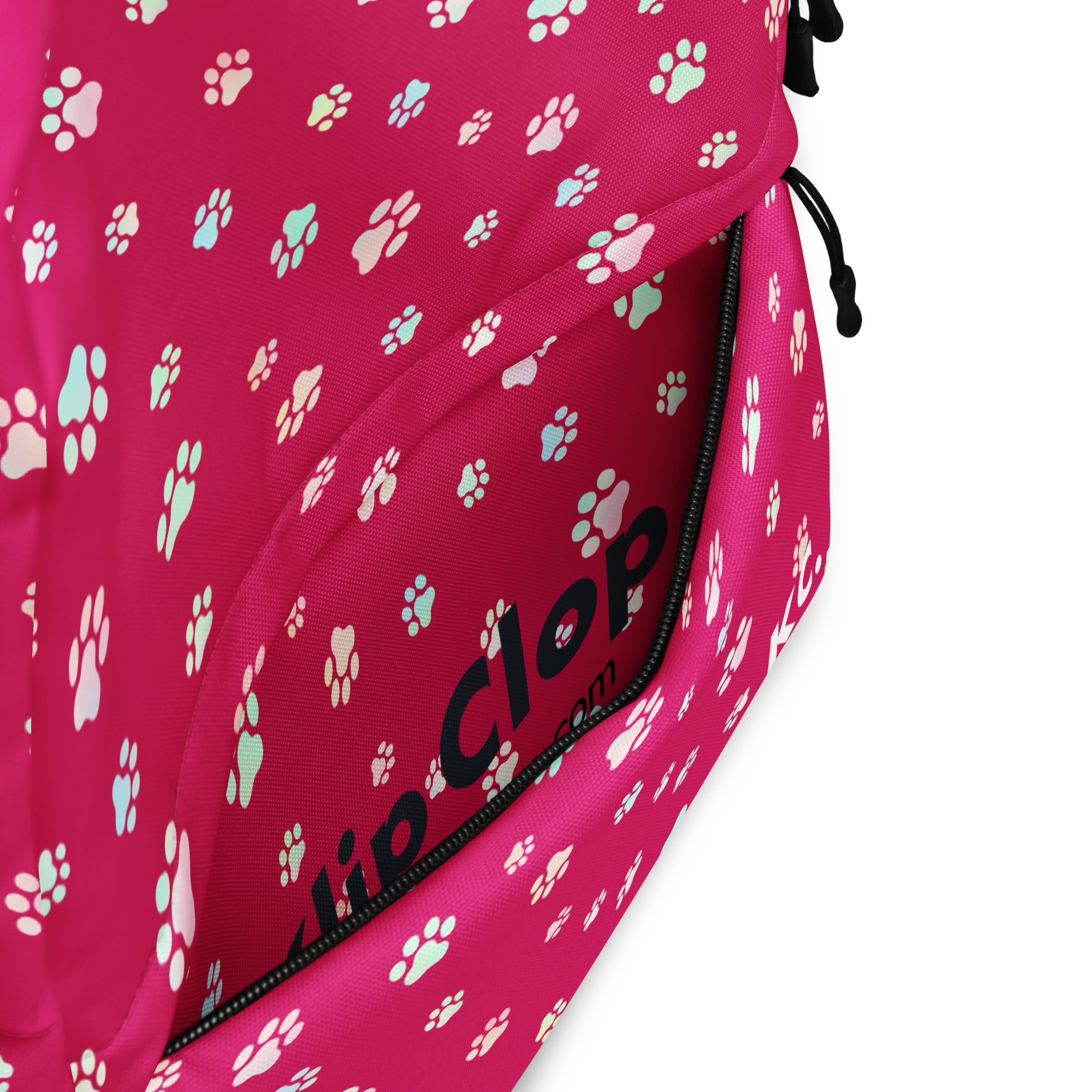 Dog Paws Backpack-Red