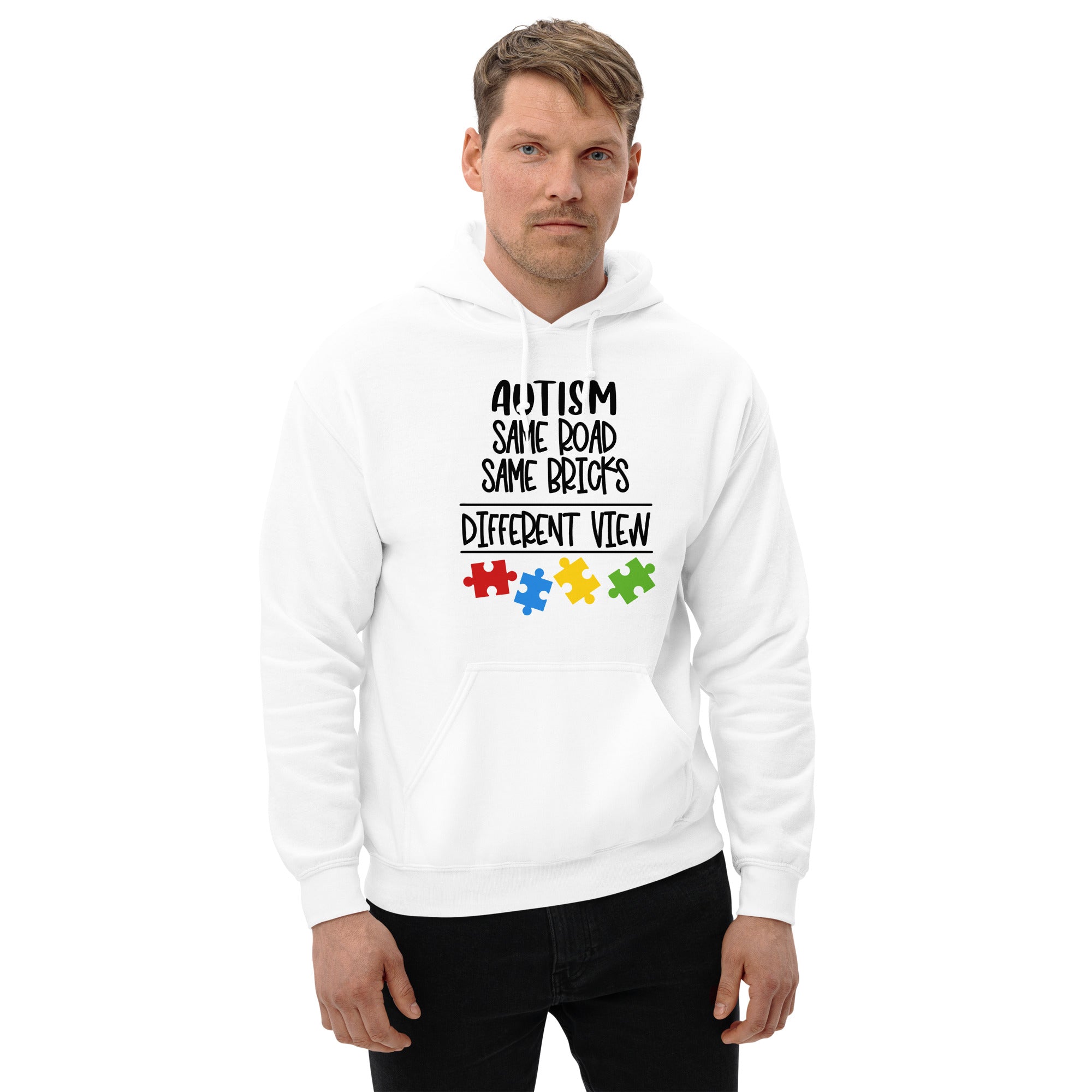 Unisex Hoodie- Autism Same Road