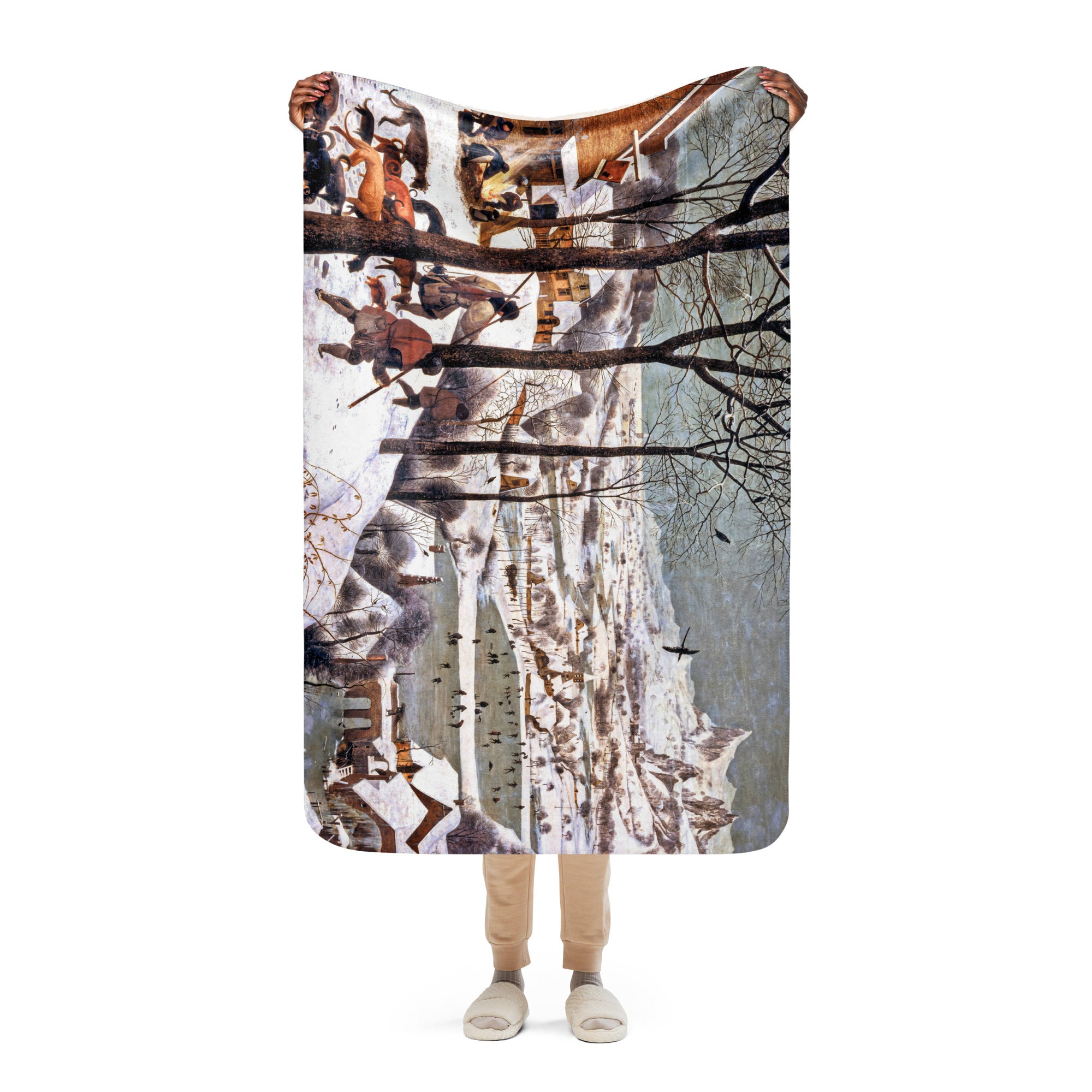 Sherpa blanket-Hunters in the Snow