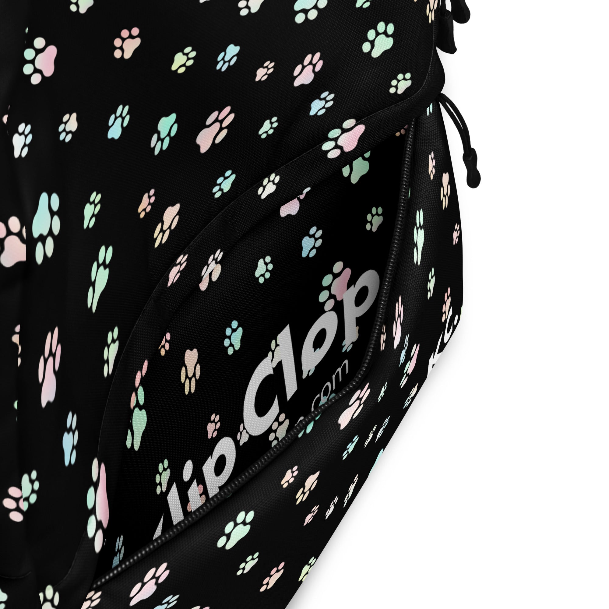 Dog Paws Backpack-Black