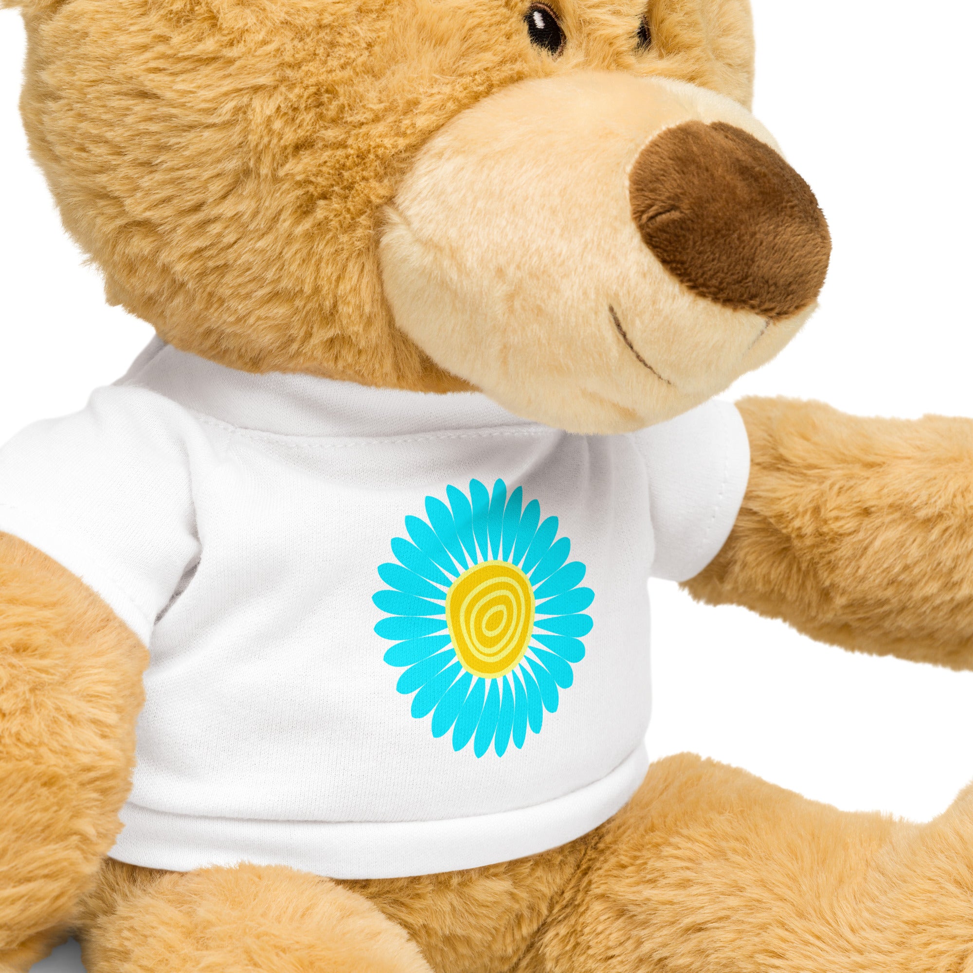 Teddy bear with a t-shirt-Daisy Flower VI