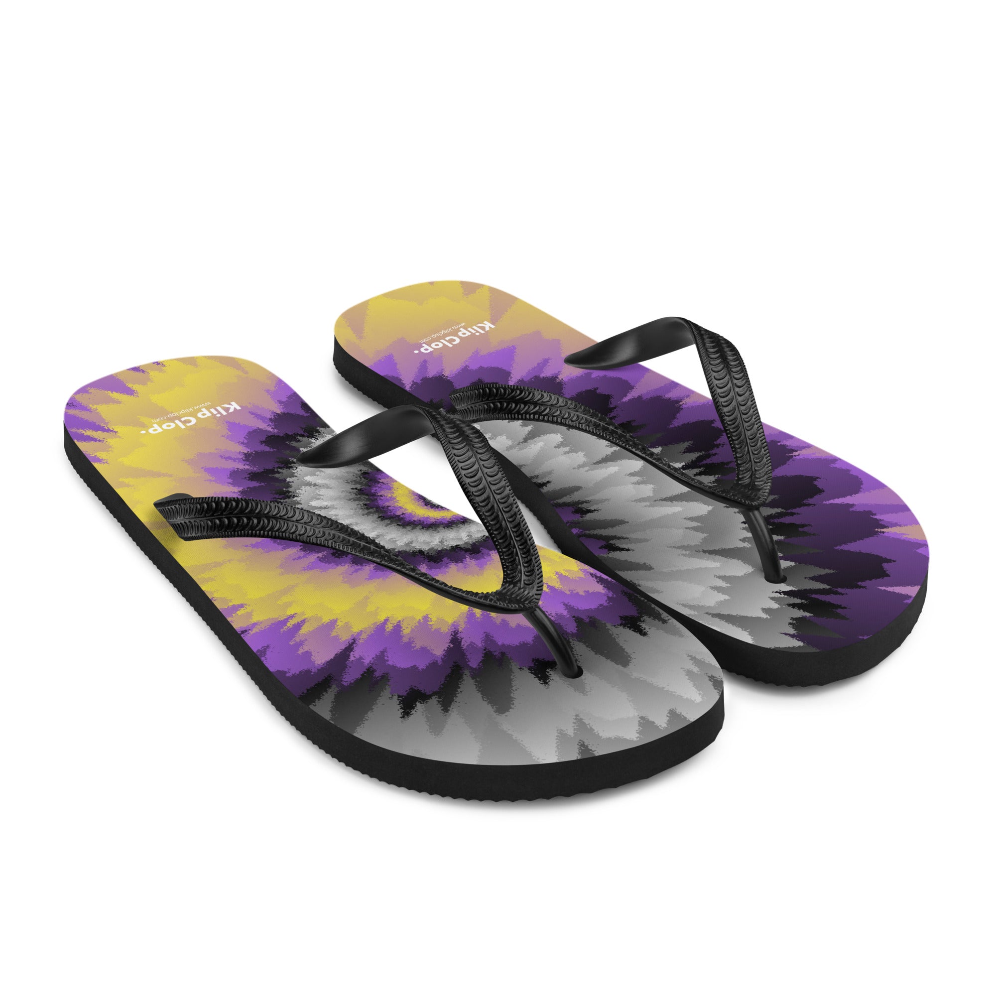 Flip-Flops-Tie Dye Spiral-Nonbinary