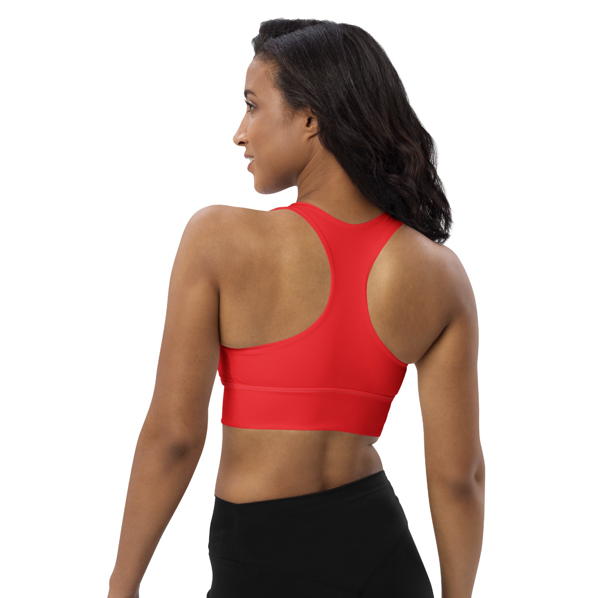 Longline sports bra- Alizarin
