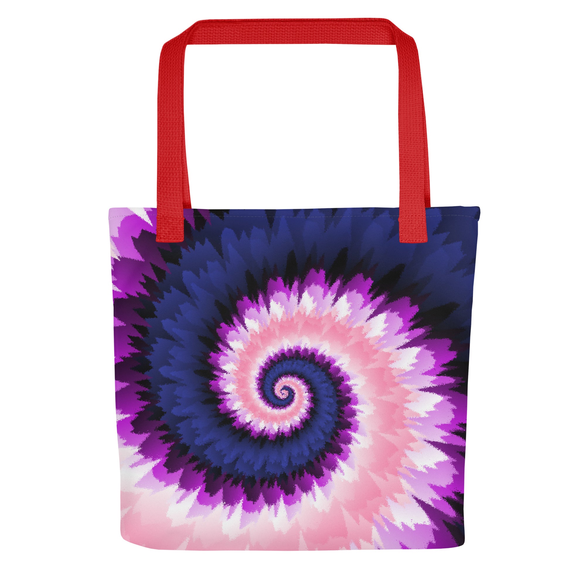 Tote bag-Tie Dye Spiral - Genderfluid
