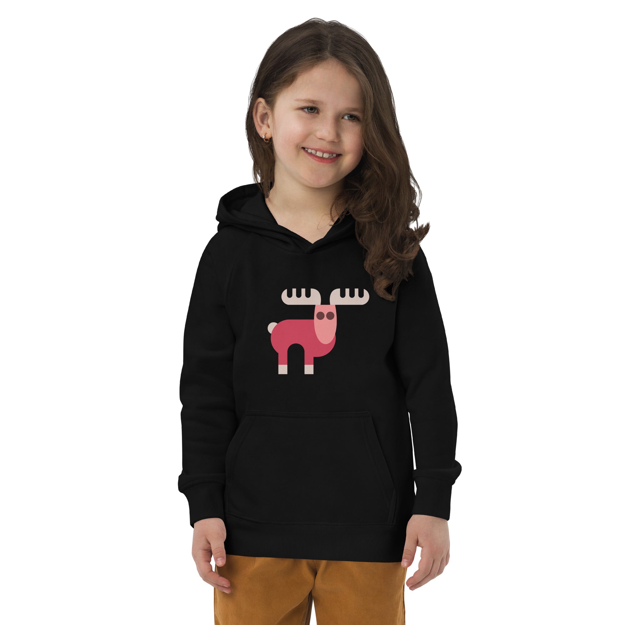 Kids eco hoodie-Elk