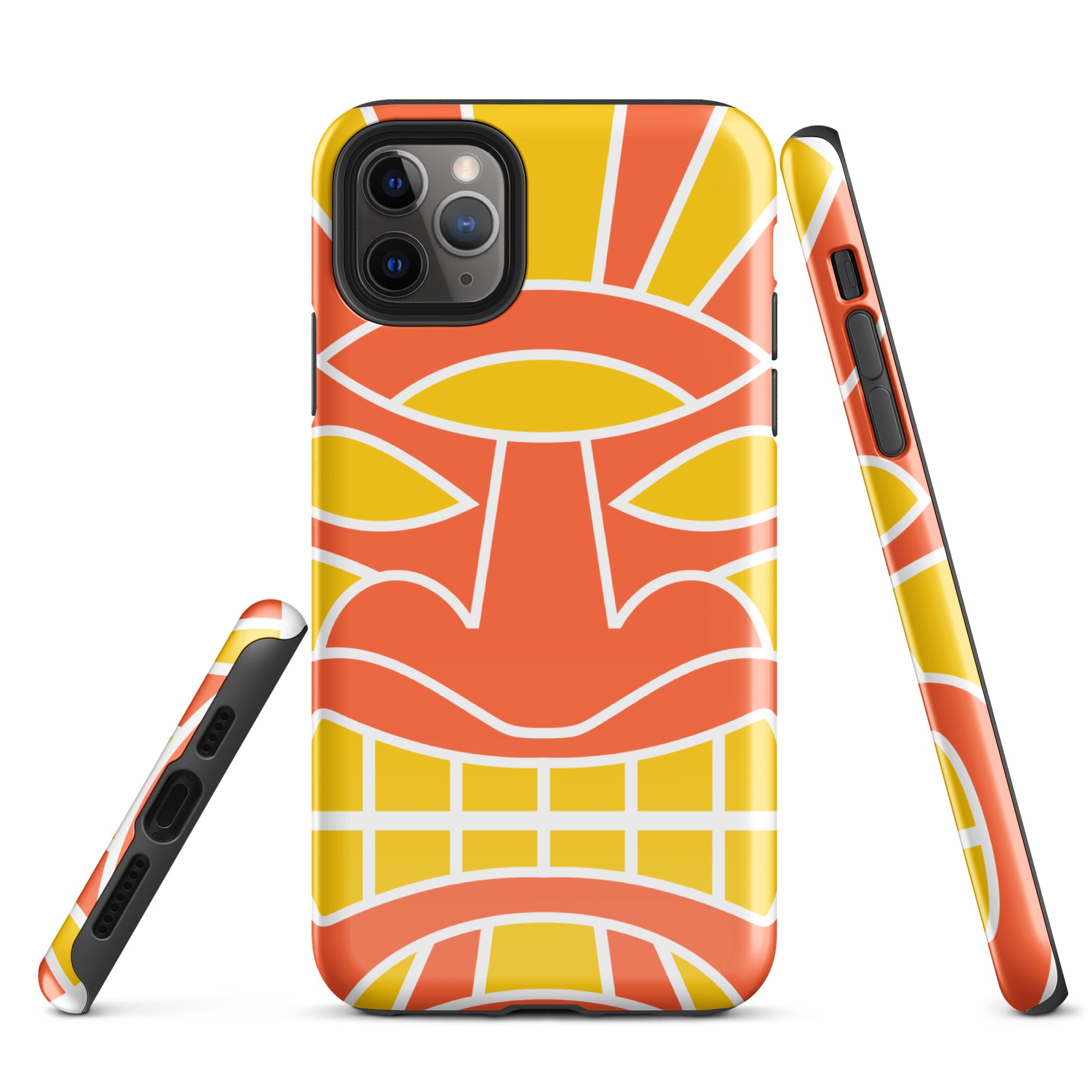 Tough Case for iPhone®- Totem Mask Orange