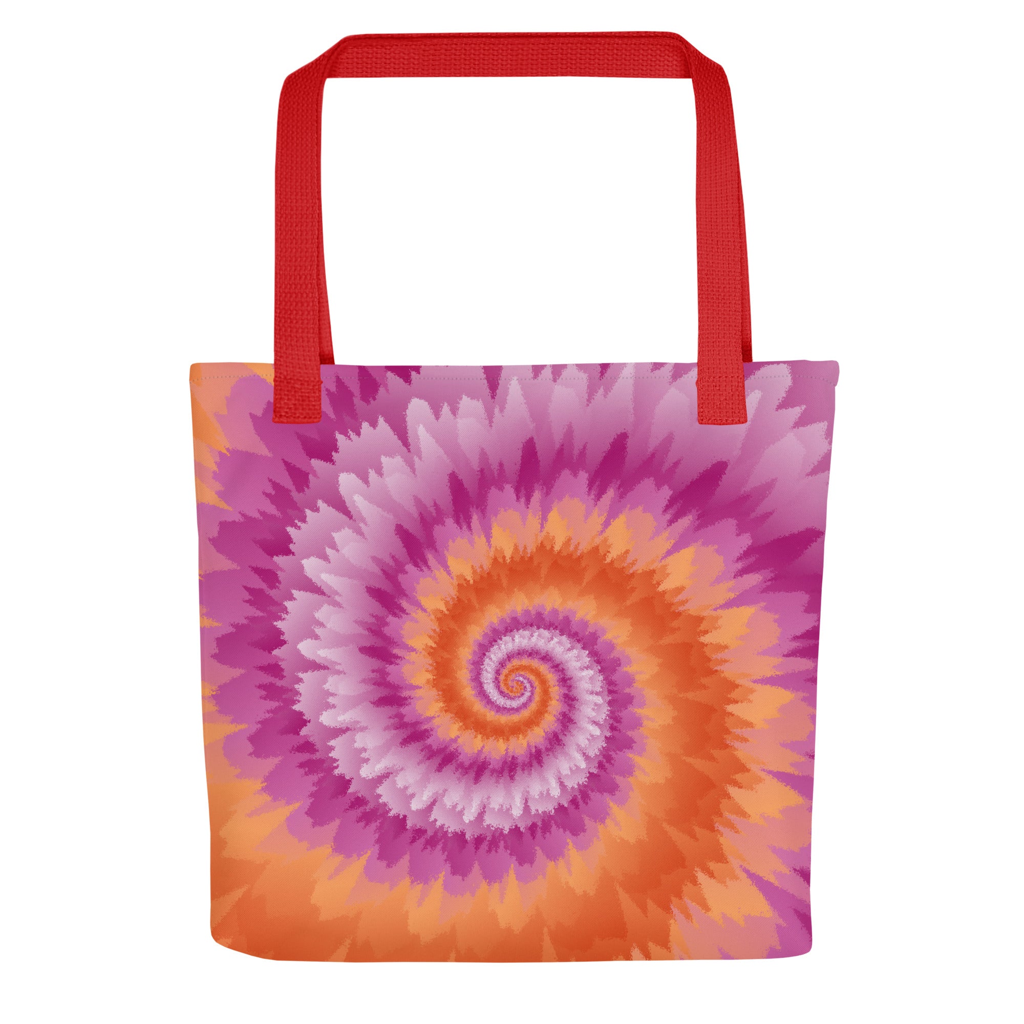 Tote bag-Tie Dye Spiral - Lesbian
