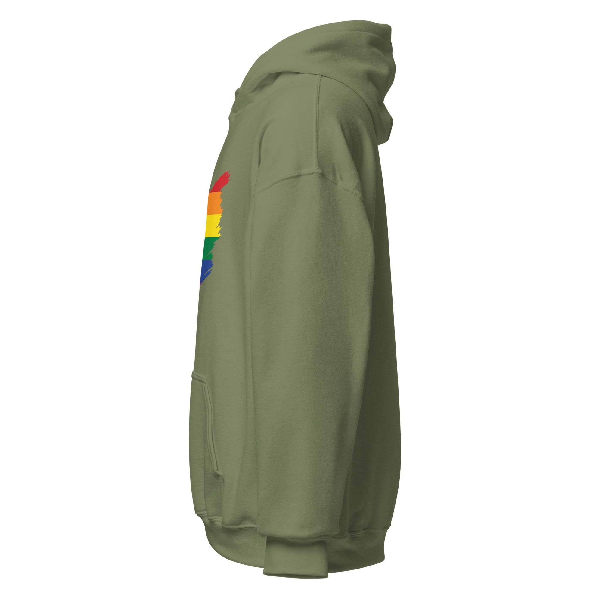 Unisex Hoodie-Pride Rainbow Grunge Flag