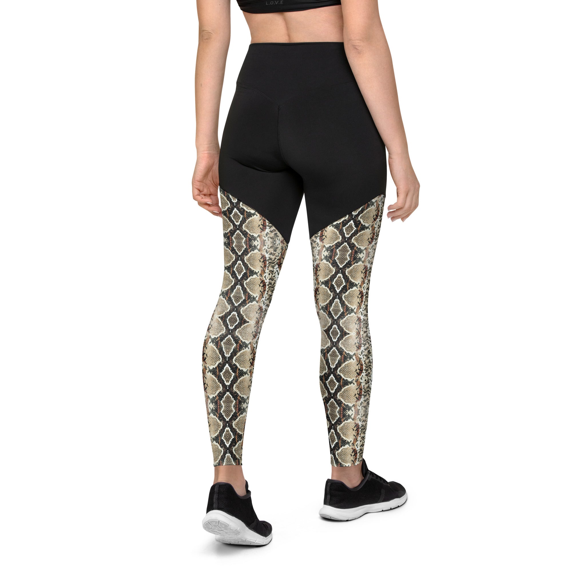 Sports Leggings- Python Skin