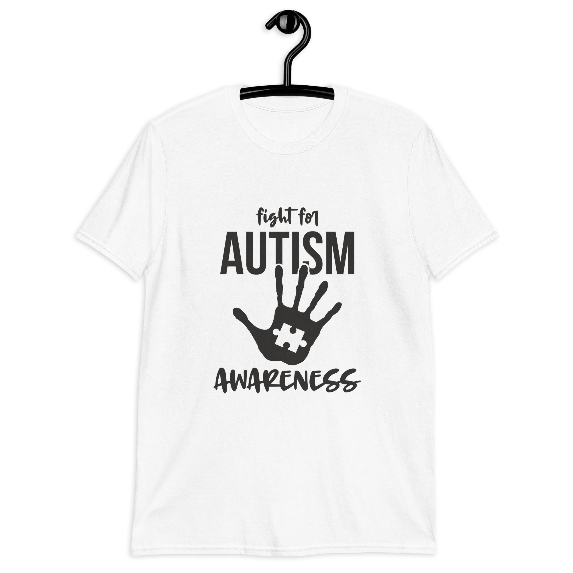 Short-Sleeve Unisex T-Shirt- Fight for autism awareness