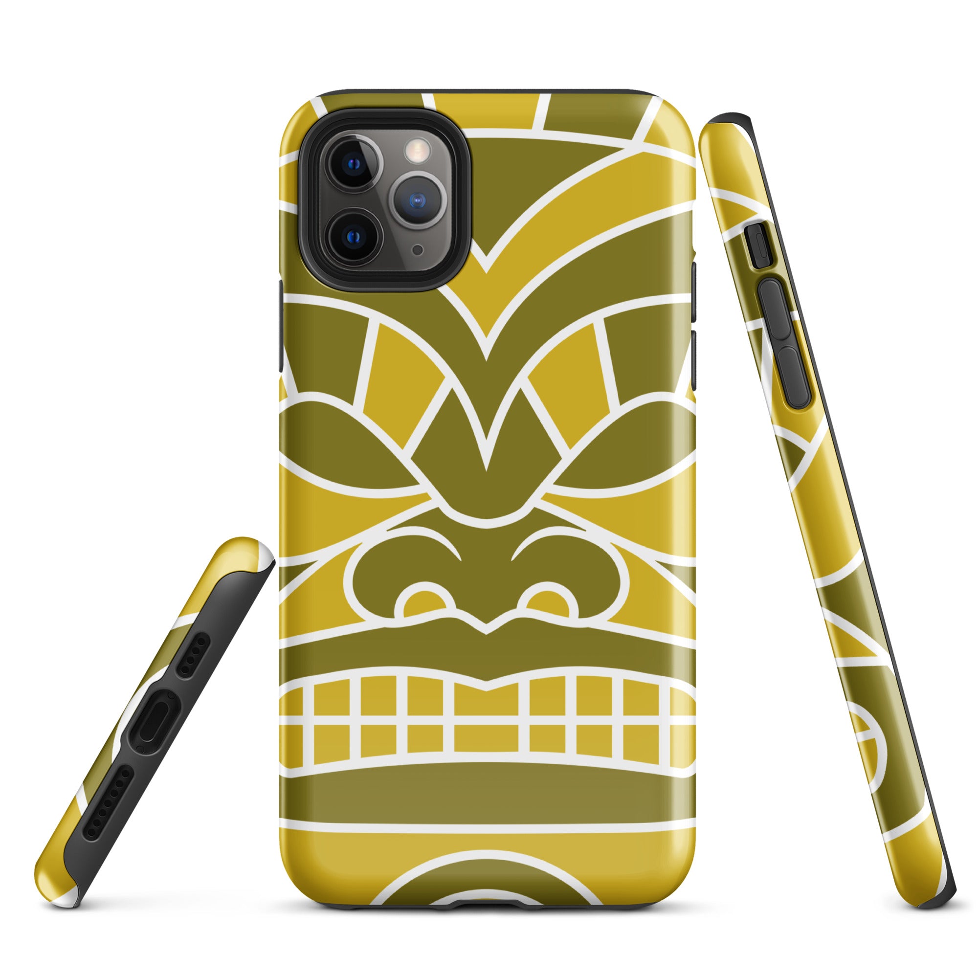 Tough Case for iPhone®- Totem Mask Yellow