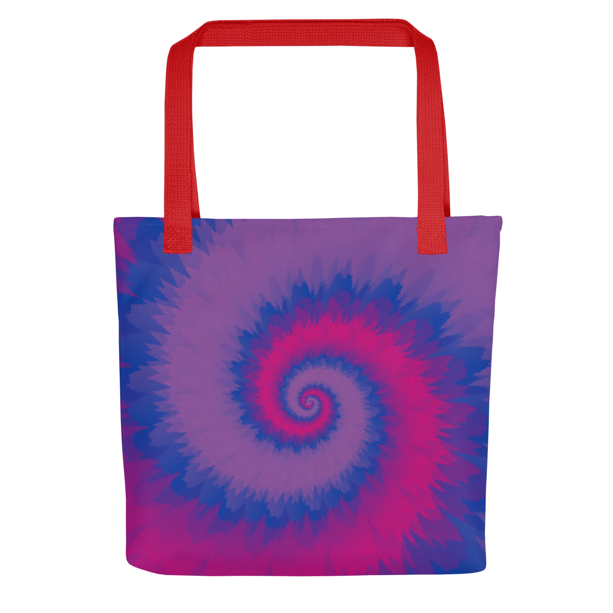 Tote bag-Tie Dye Spiral - Bisexual