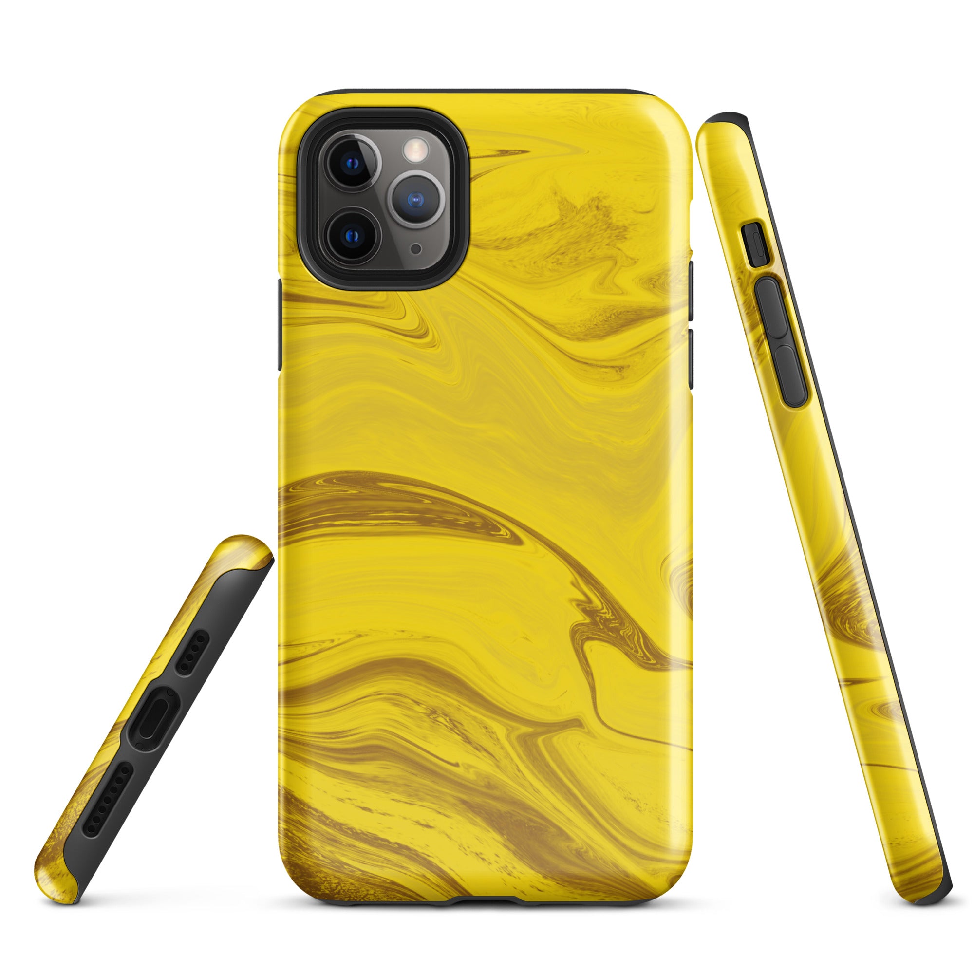 Tough Case for iPhone®- Liquid Gold Marble
