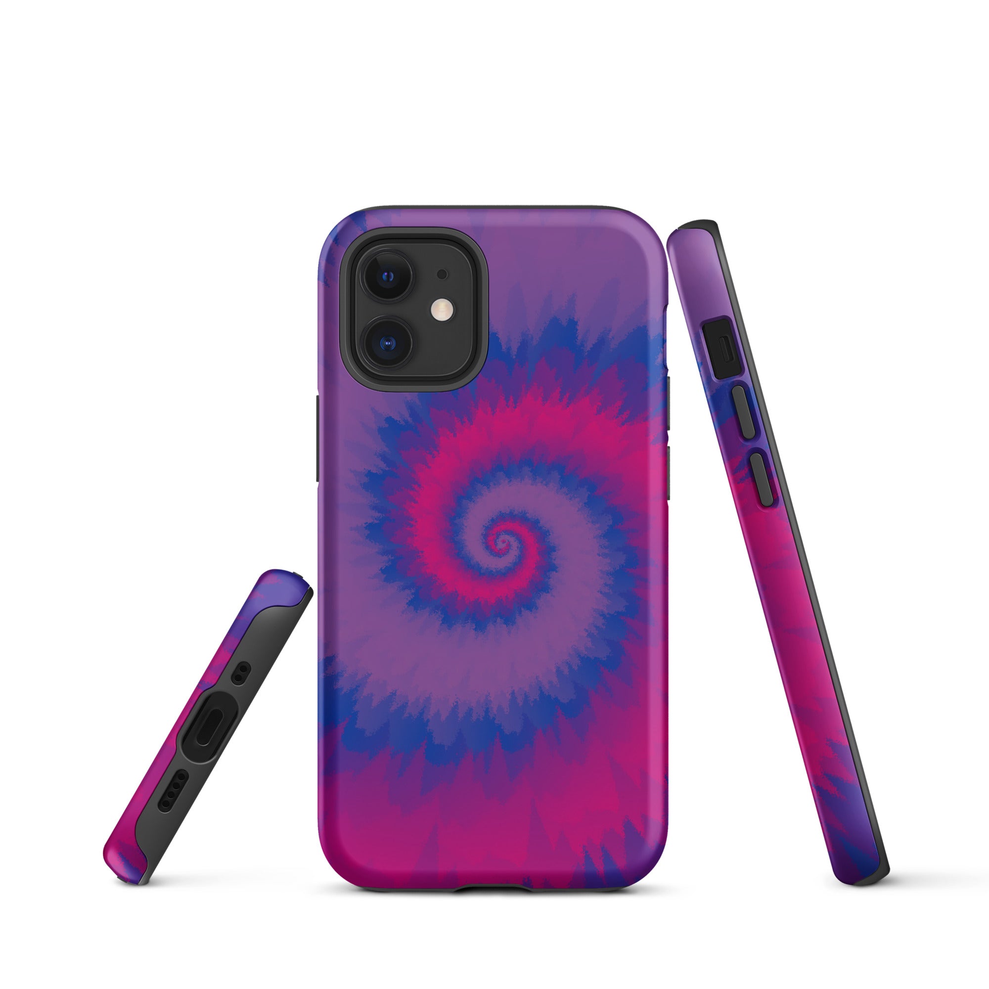 Tough Case for iPhone®-Tie Dye Spiral - Bisexual