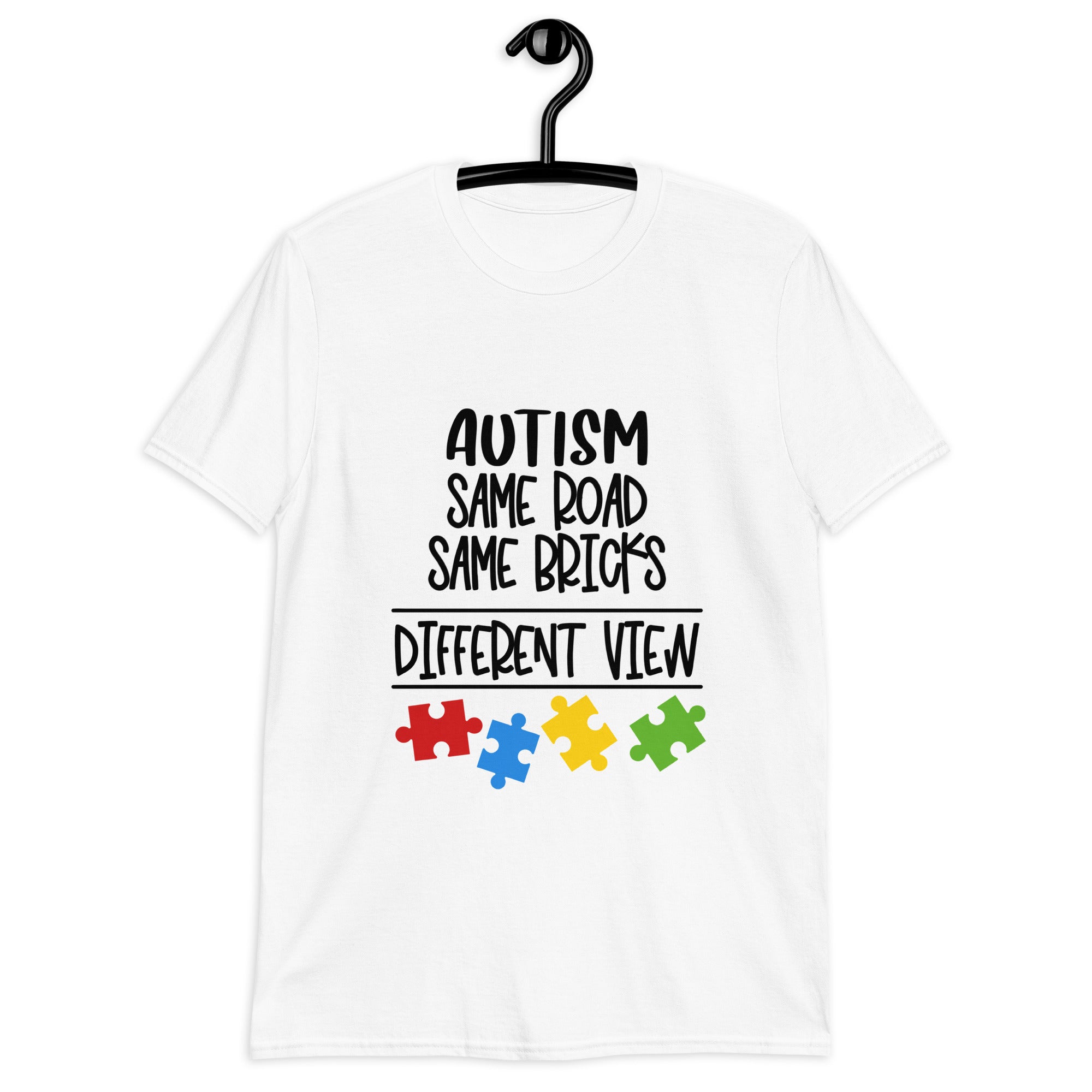 Short-Sleeve Unisex T-Shirt- Autism Same Road