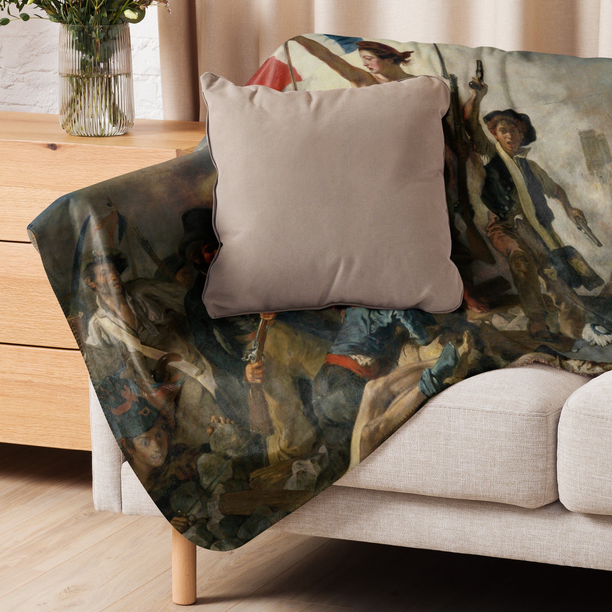 Sherpa blanket-Liberty Leading the People