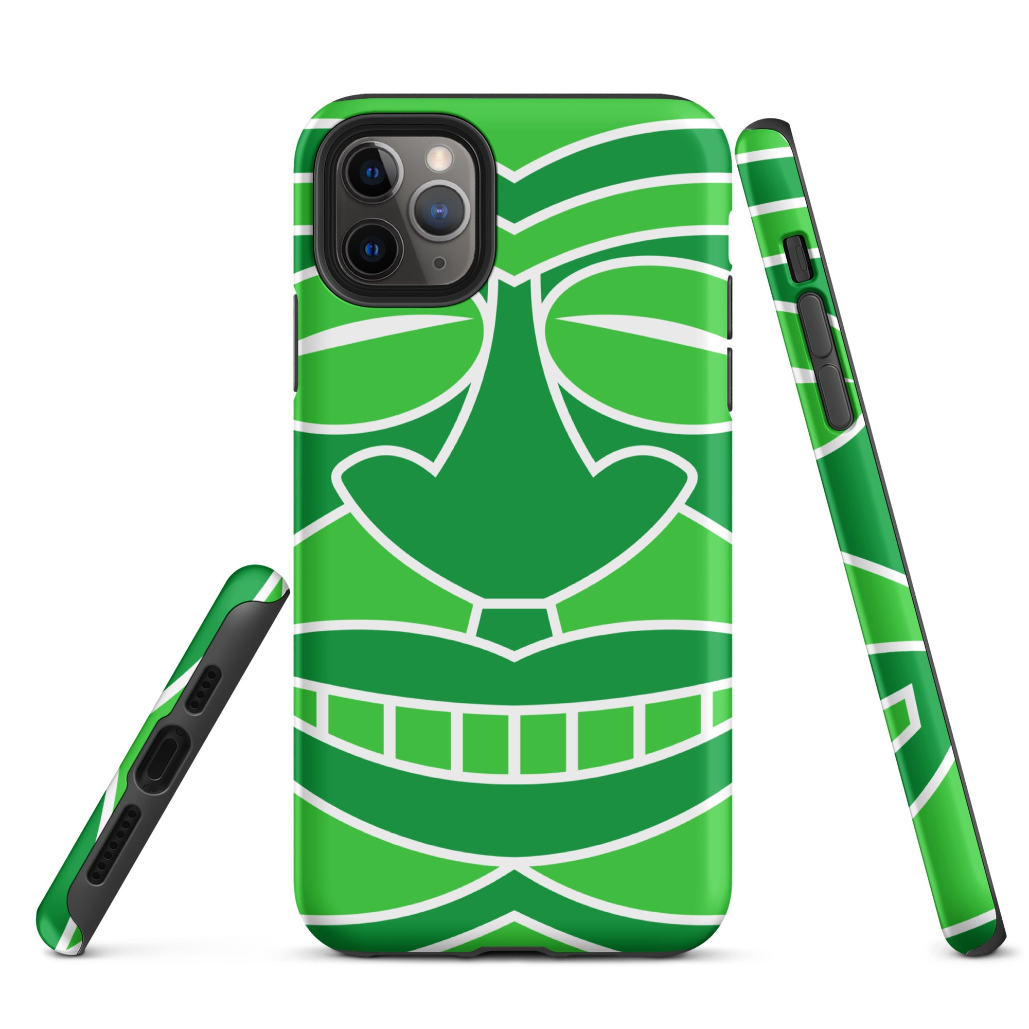Tough Case for iPhone®- Totem Mask Green