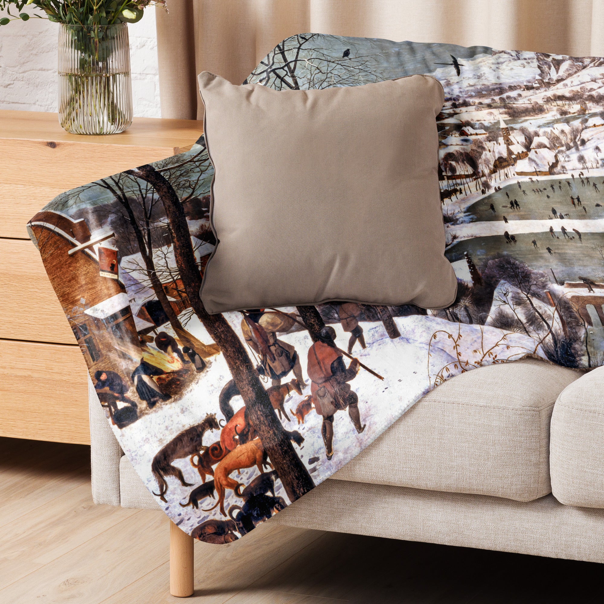 Sherpa blanket-Hunters in the Snow