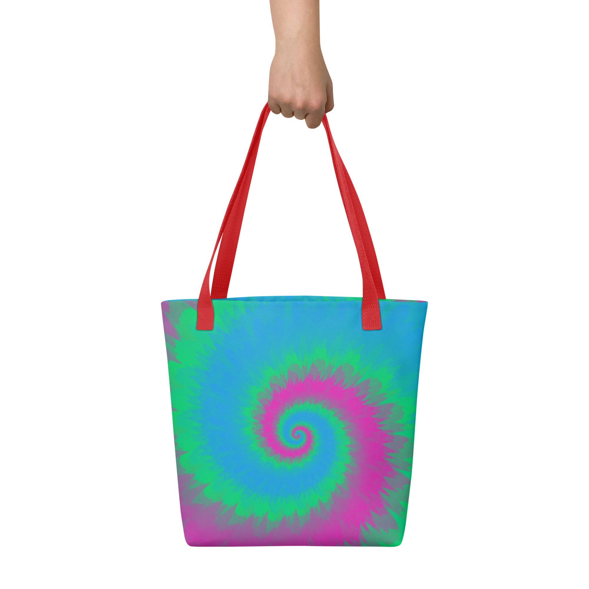 Tote bag-Tie Dye Spiral - Polysexual
