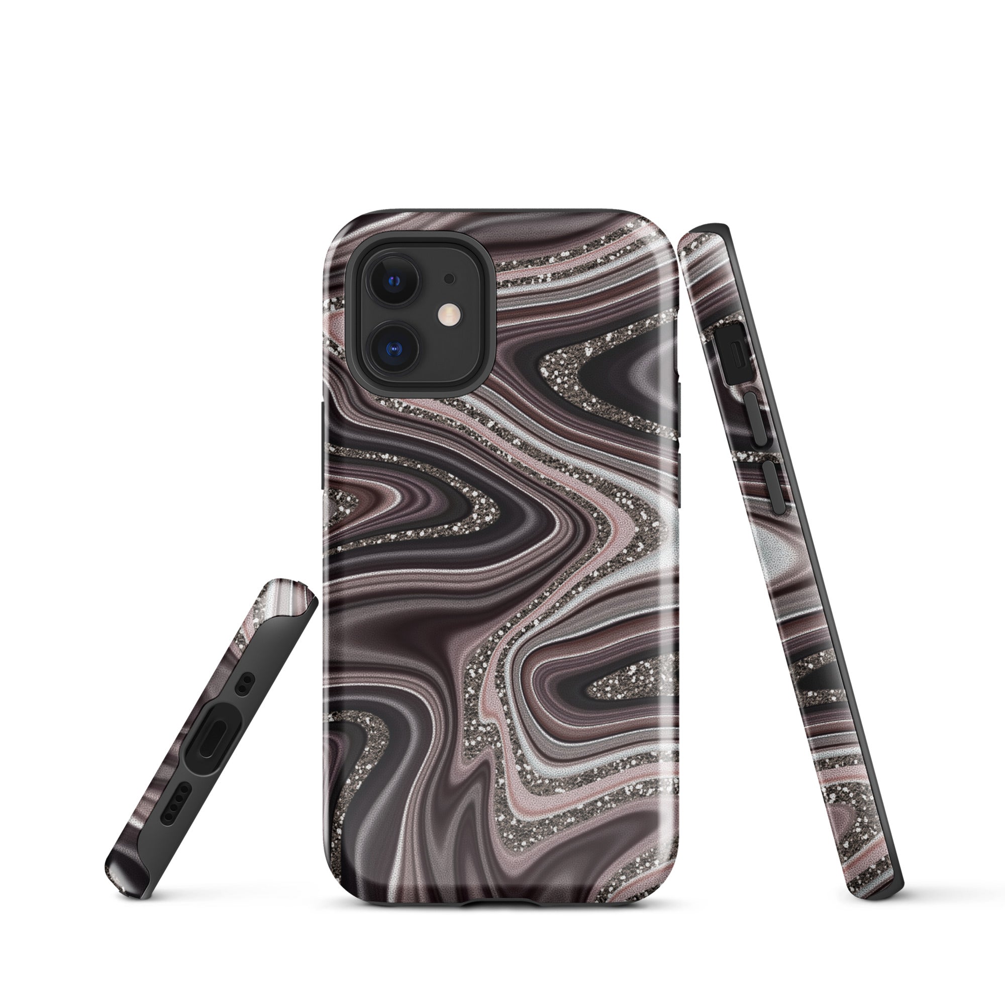 Tough Case for iPhone®- Abstract Leather