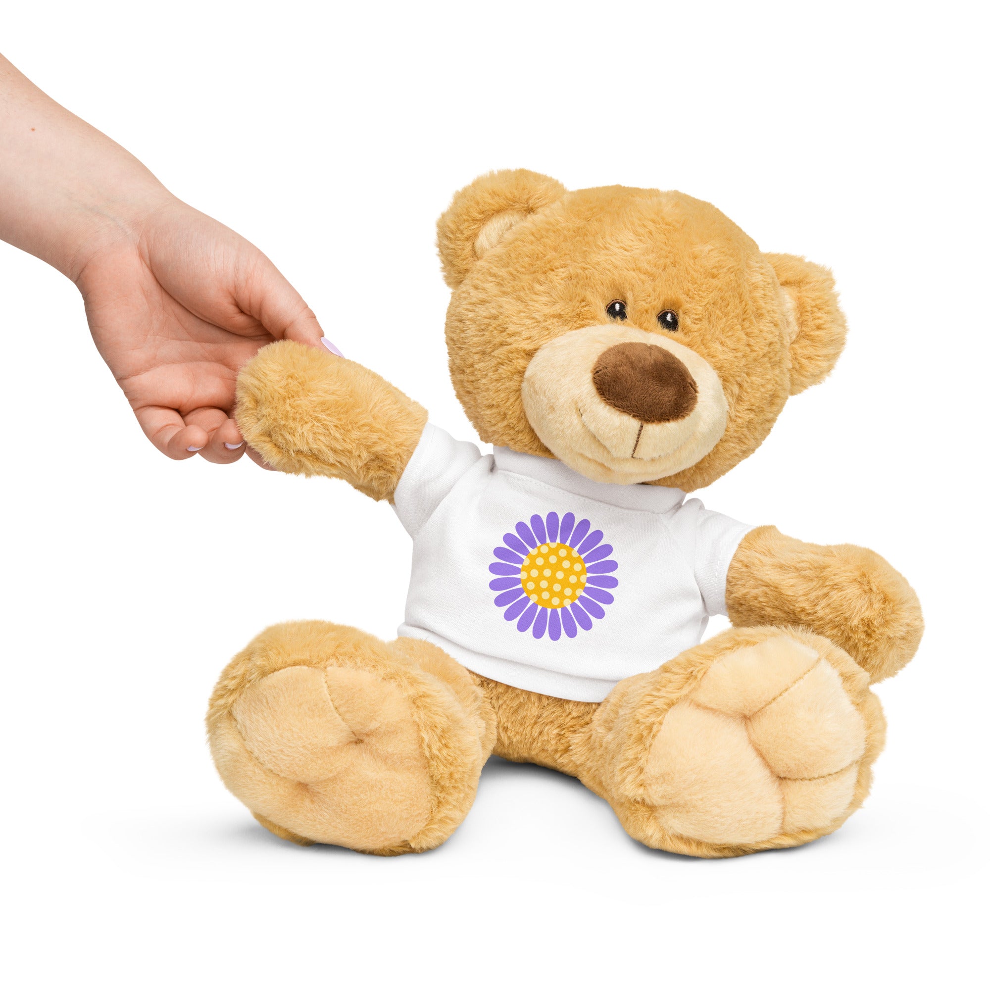 Teddy bear with a t-shirt-Daisy Flower I