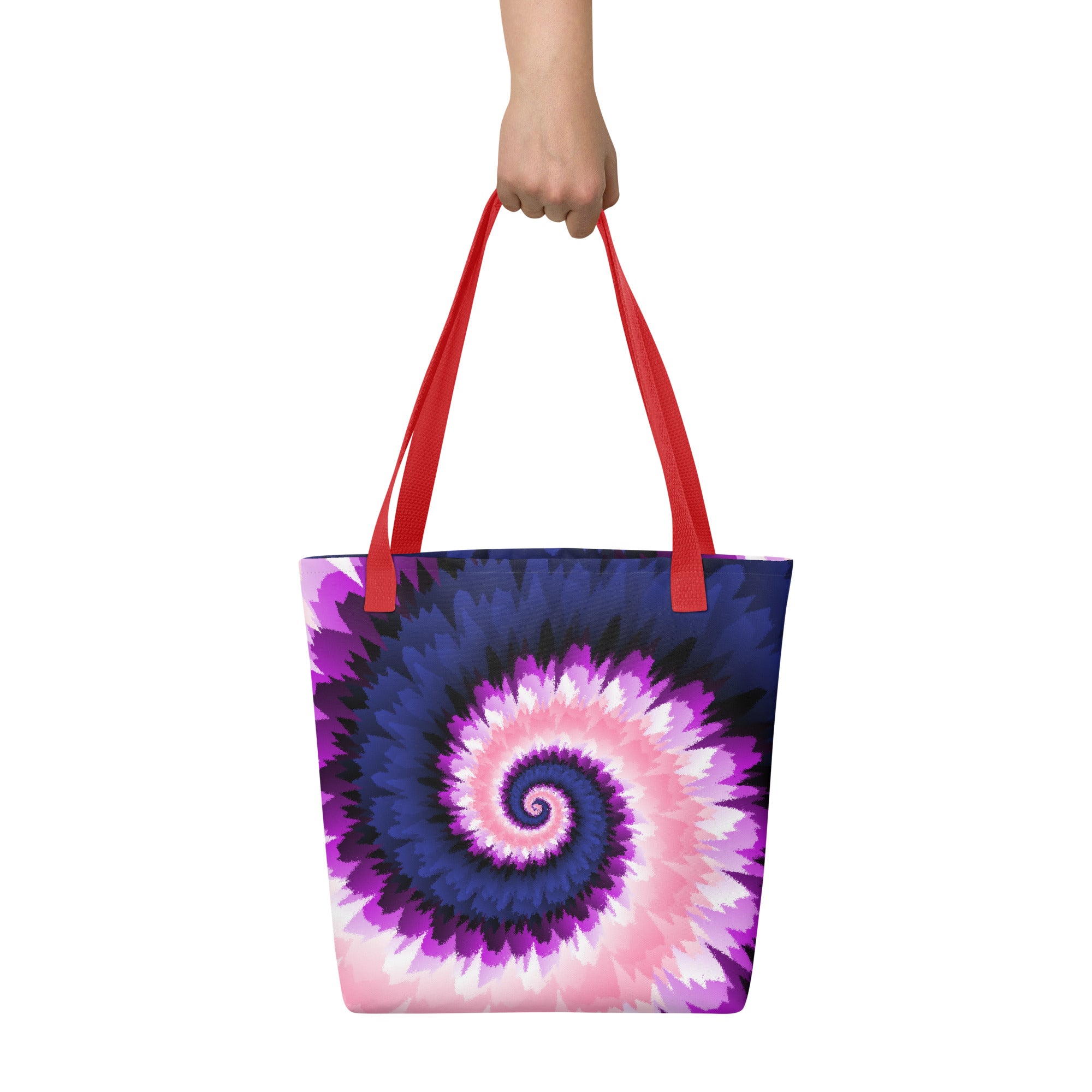 Tote bag-Tie Dye Spiral - Genderfluid