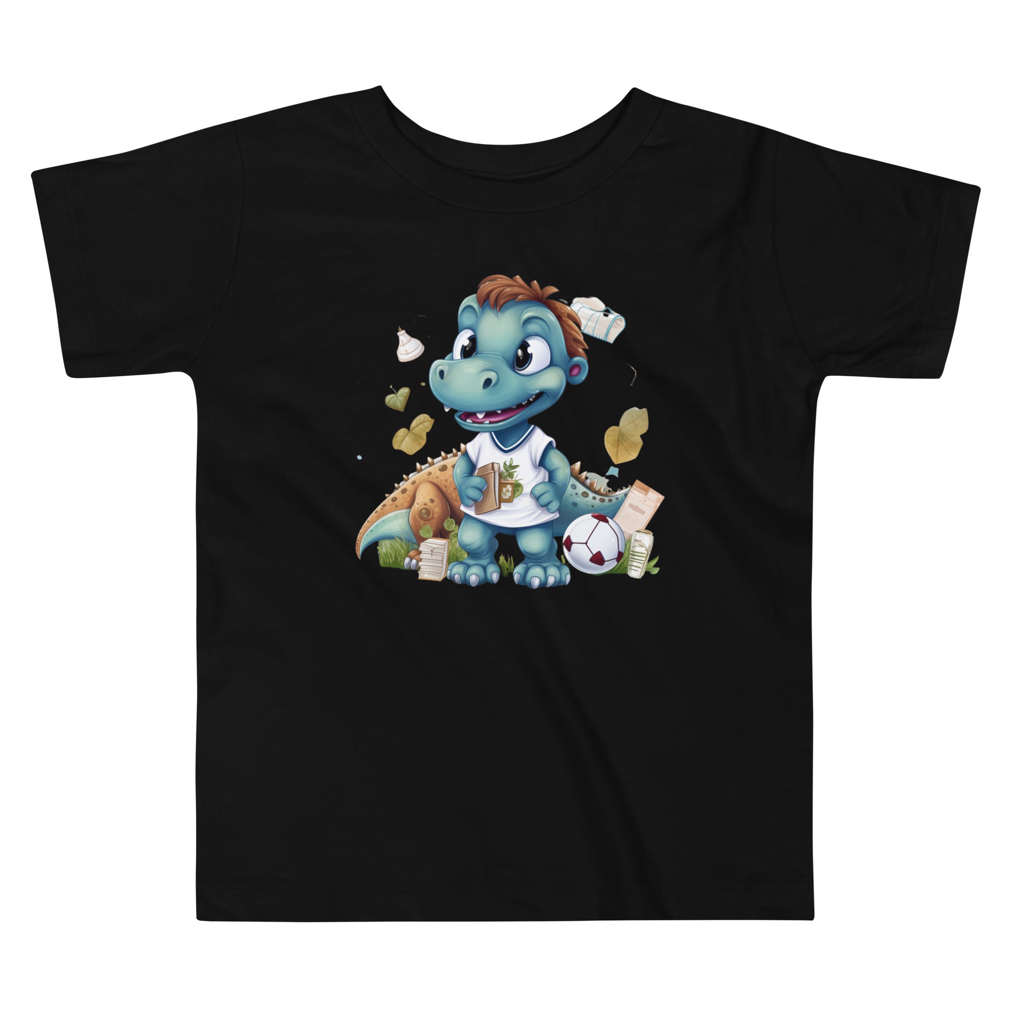 Toddler Short Sleeve Tee- Cute Dinosaur