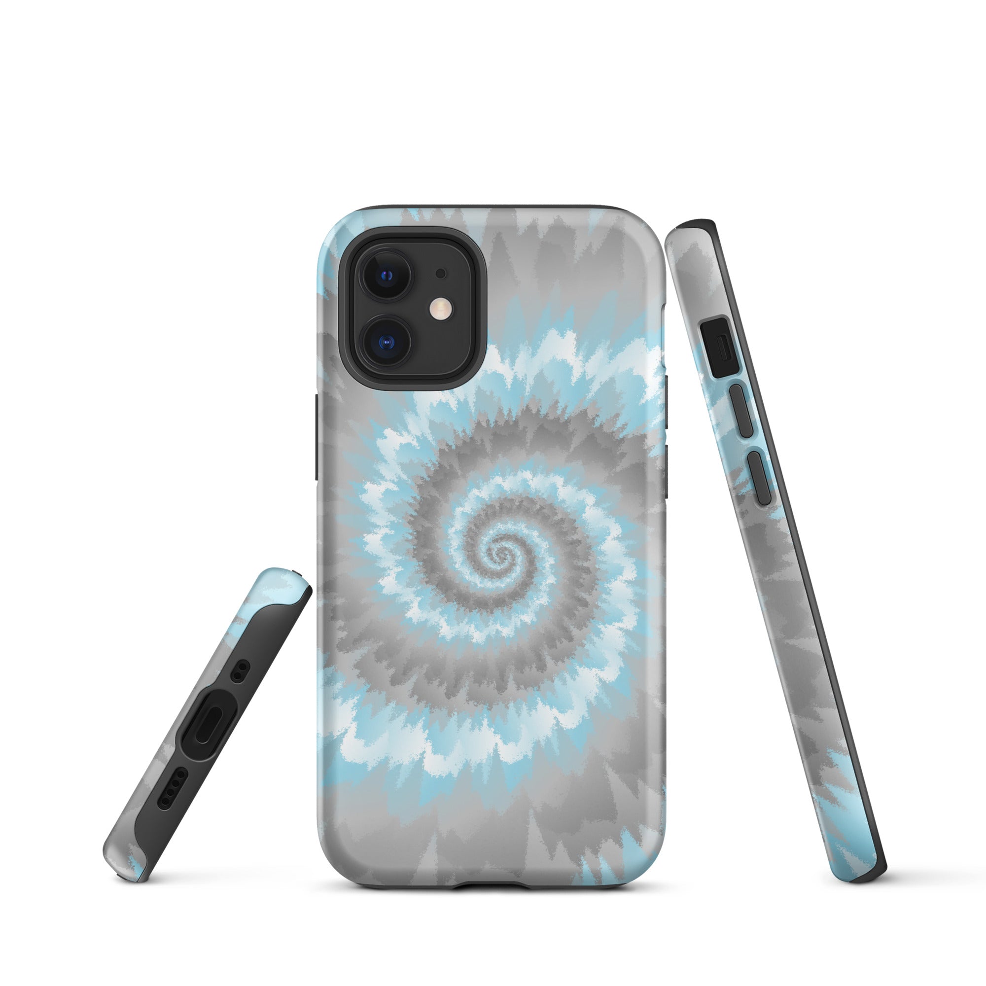 Tough Case for iPhone®-Tie Dye Spiral - Demiboy