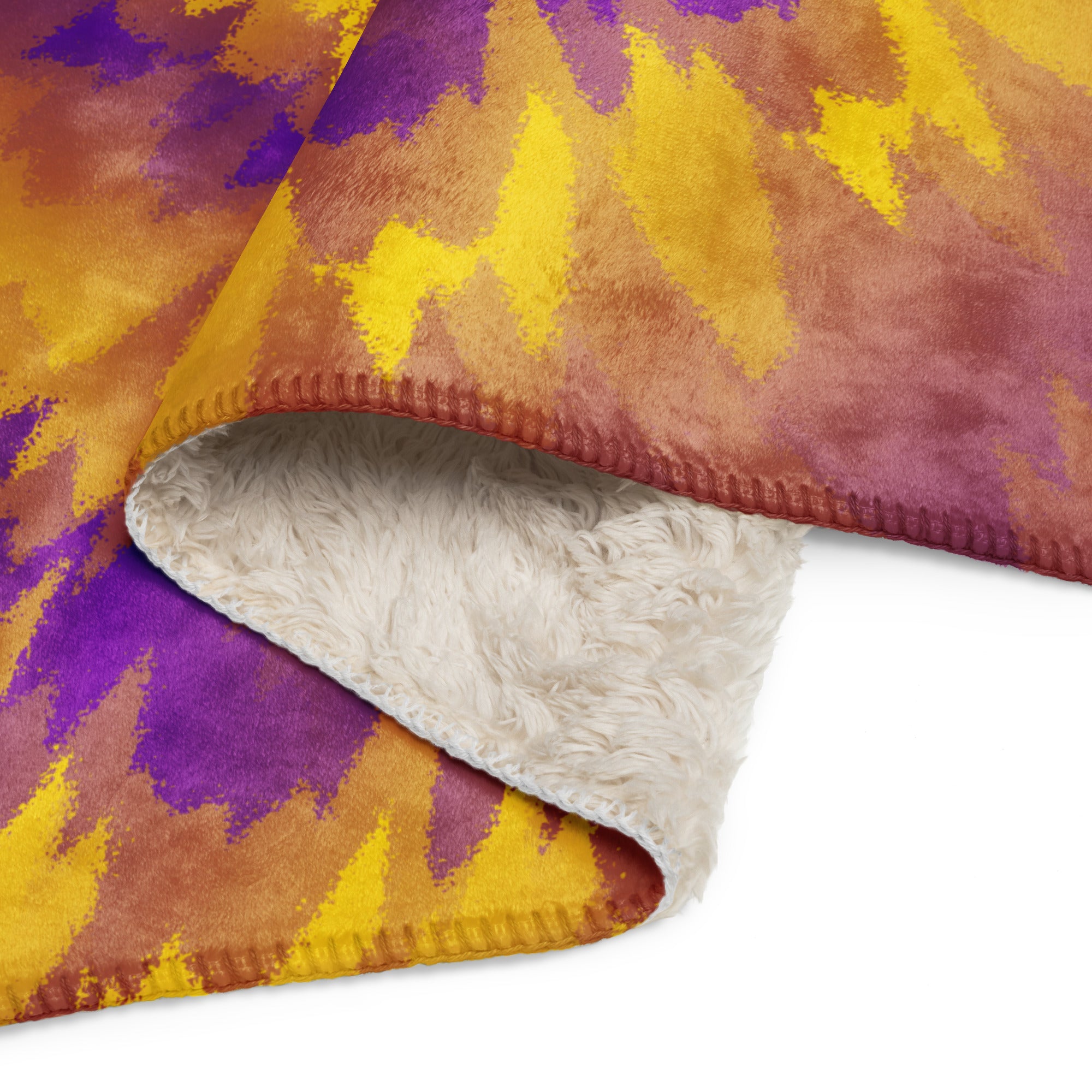 Sherpa blanket- Tie Dye Spiral-Intersex