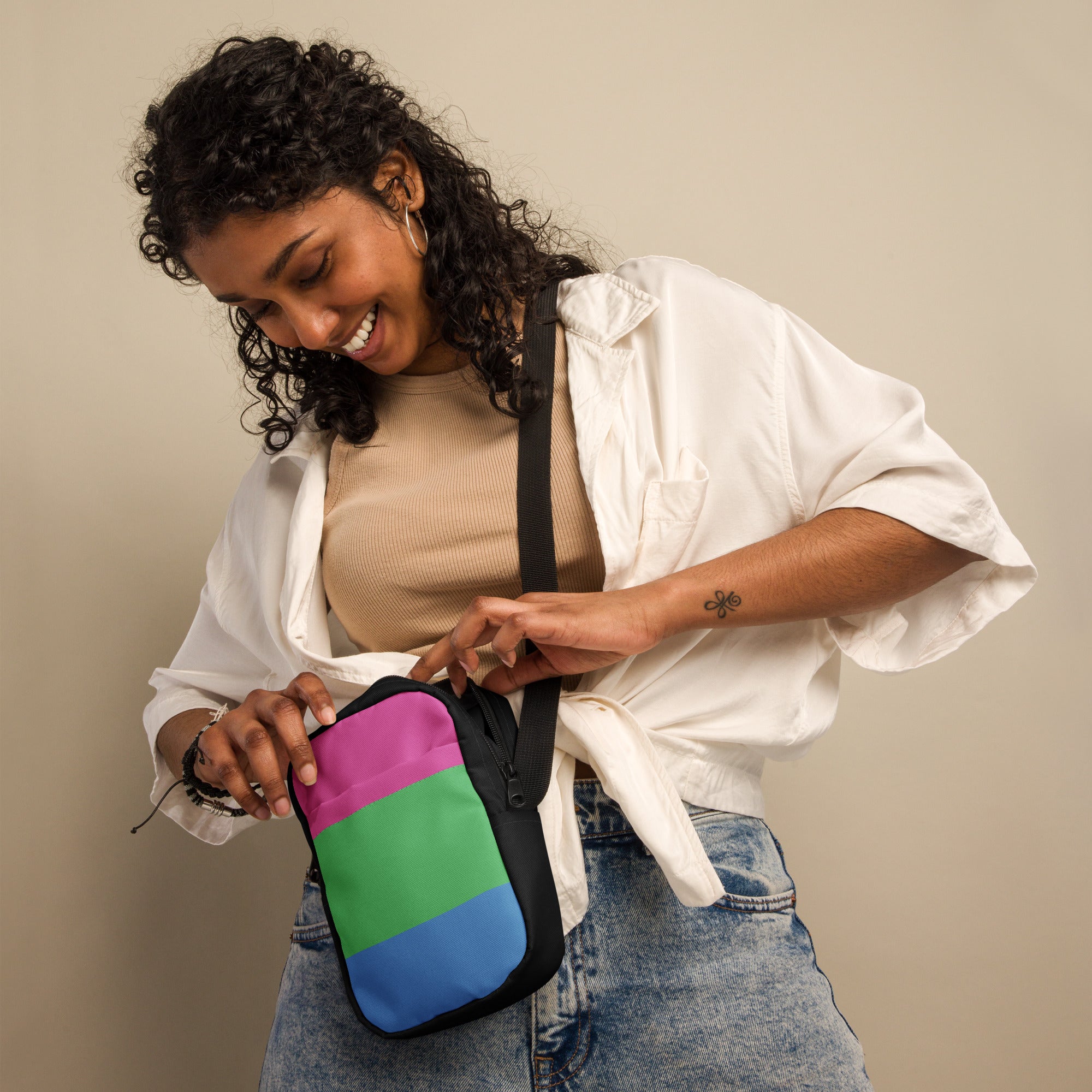 Utility crossbody bag- Polysexual