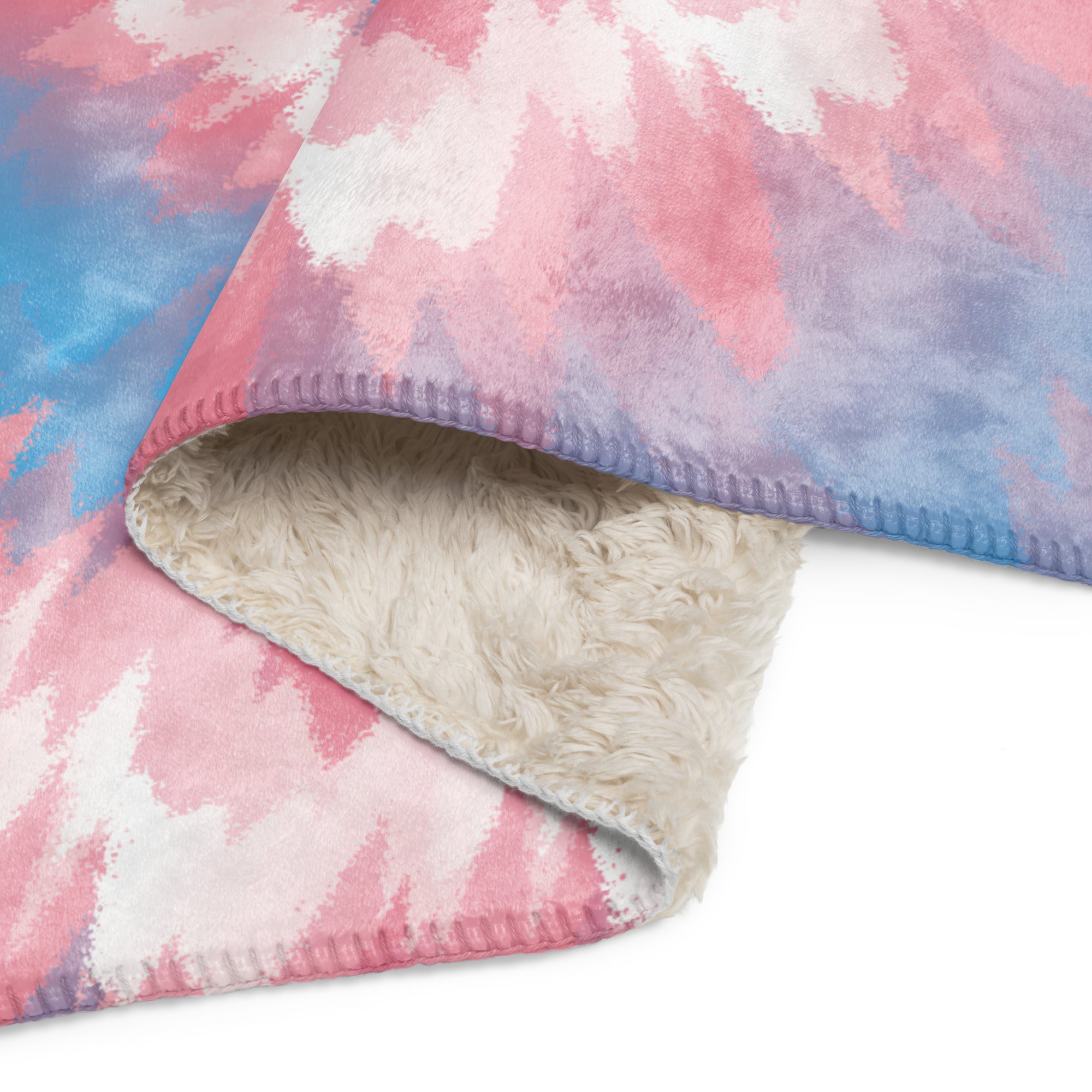 Sherpa blanket- Tie Dye Spiral-Transgender
