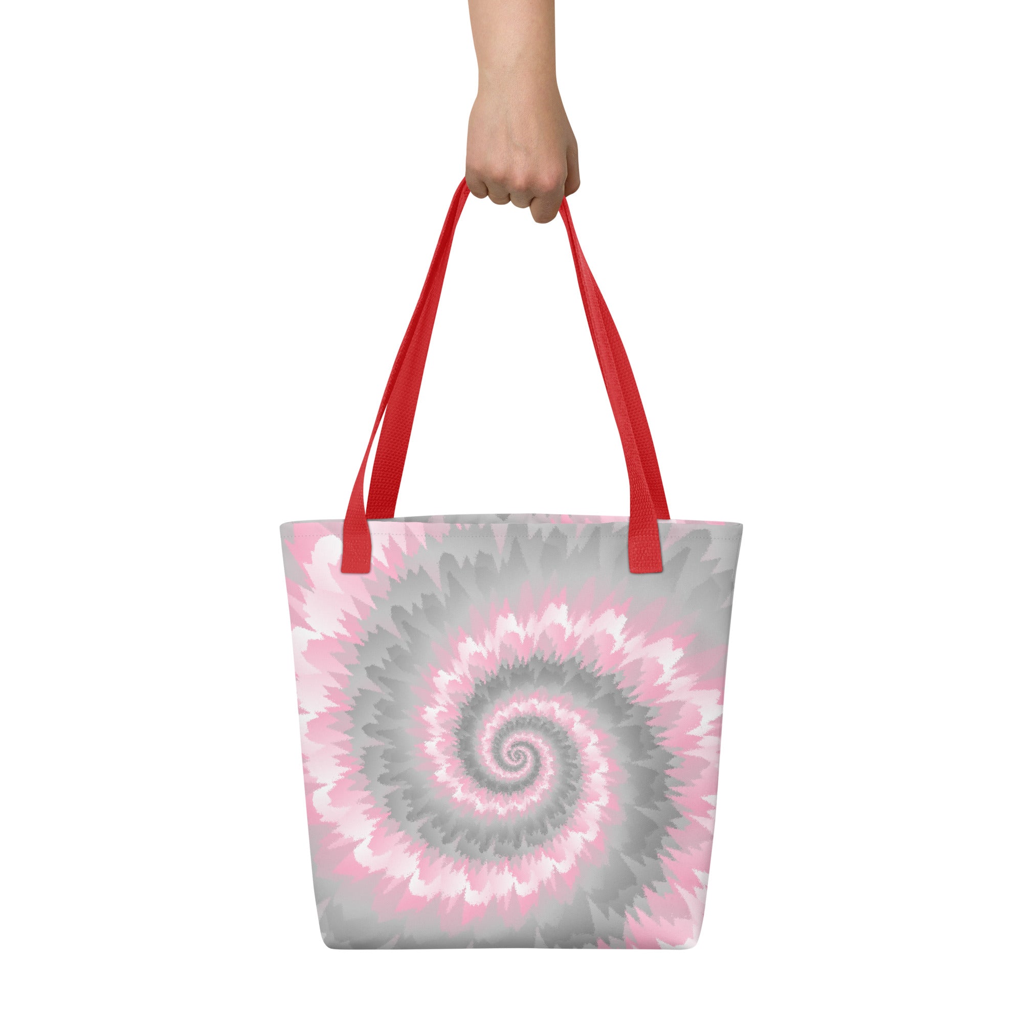 Tote bag-Tie Dye Spiral - Demigirl
