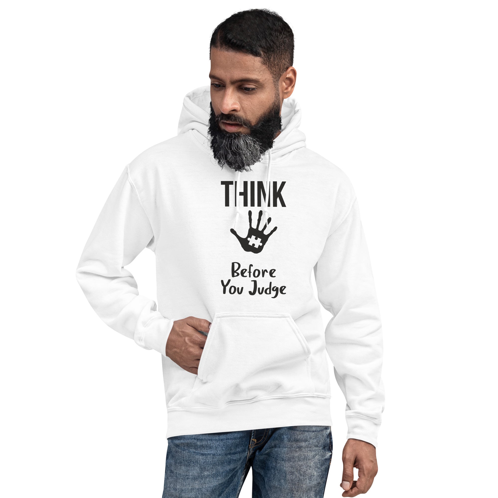 Unisex Hoodie- Think before you judge