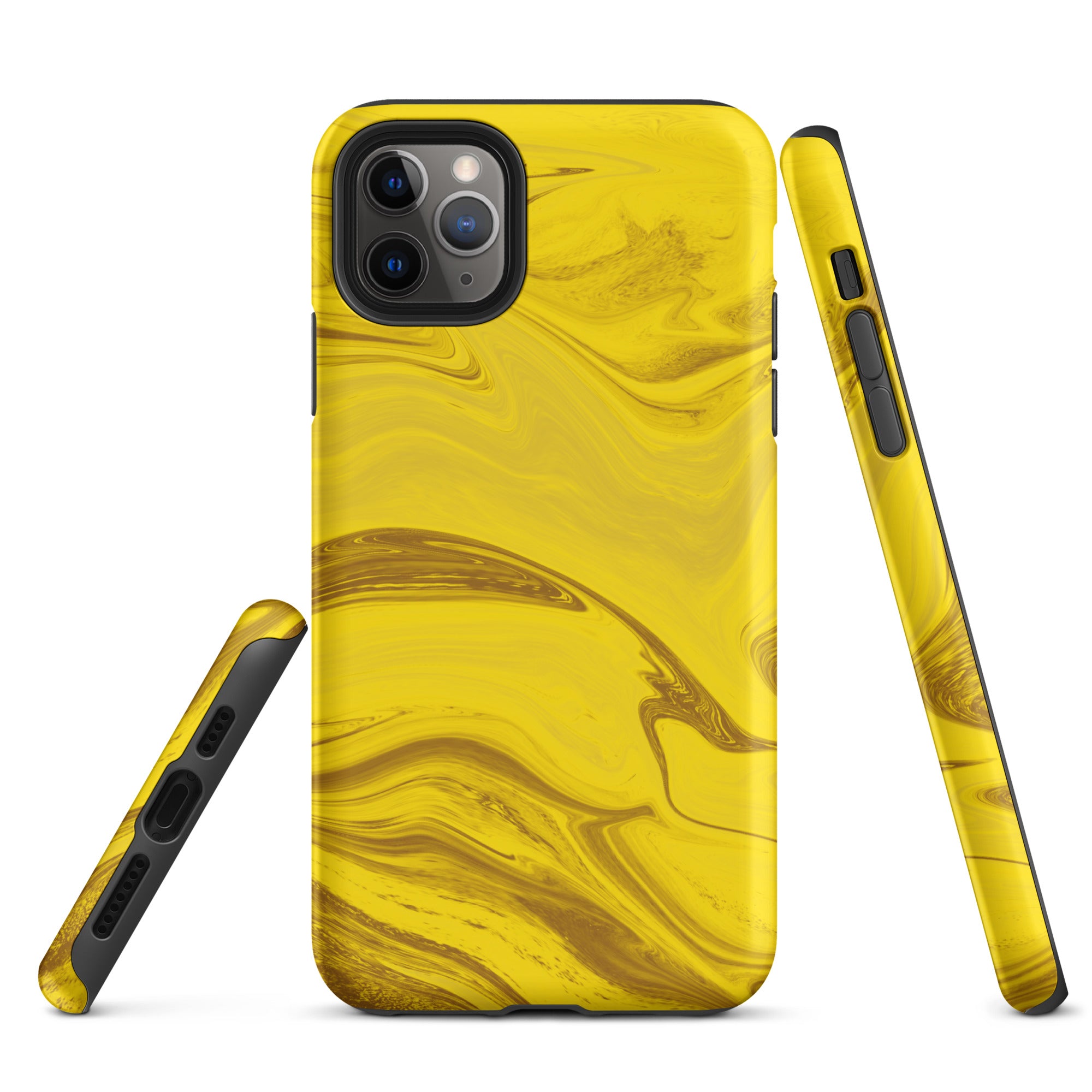 Tough Case for iPhone®- Liquid Gold Marble
